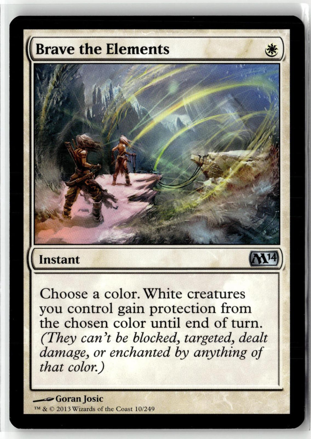 Brave the Elements 10 Uncommon Magic 2014 (M14) Magic: The Gathering Near Mint