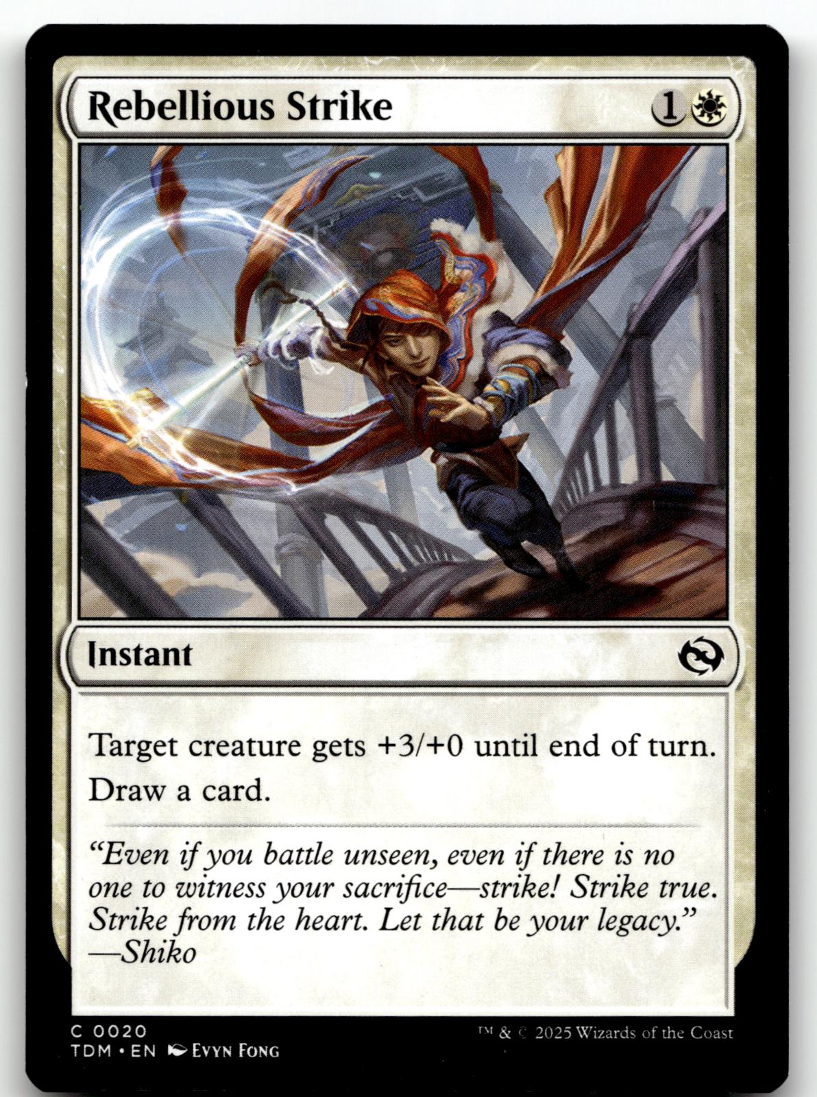 Rebellious Strike 20 Common Tarkir: Dragonstorm Magic: The Gathering Near Mint