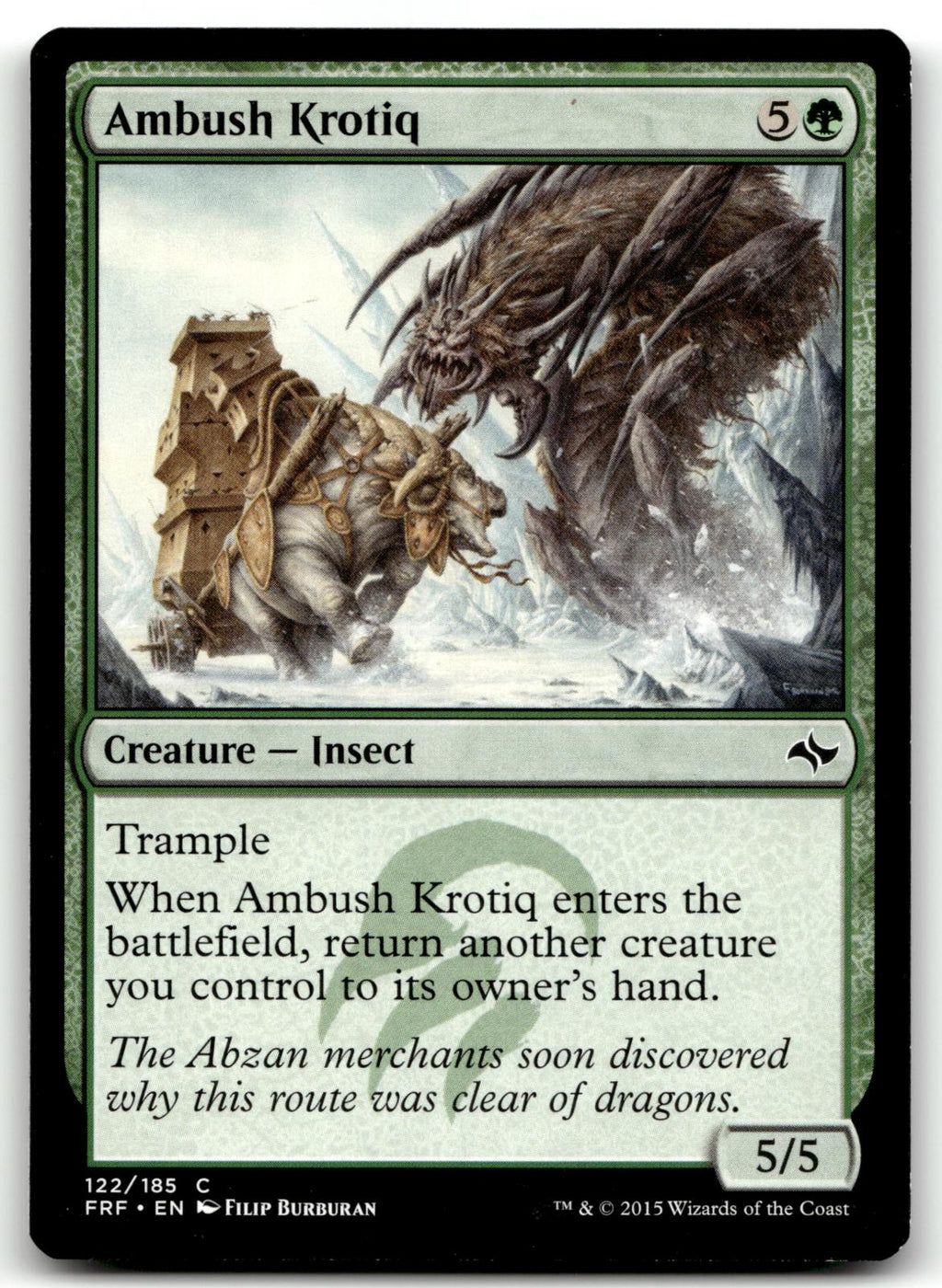 Ambush Krotiq 122 Common Fate Reforged Magic: The Gathering Near Mint