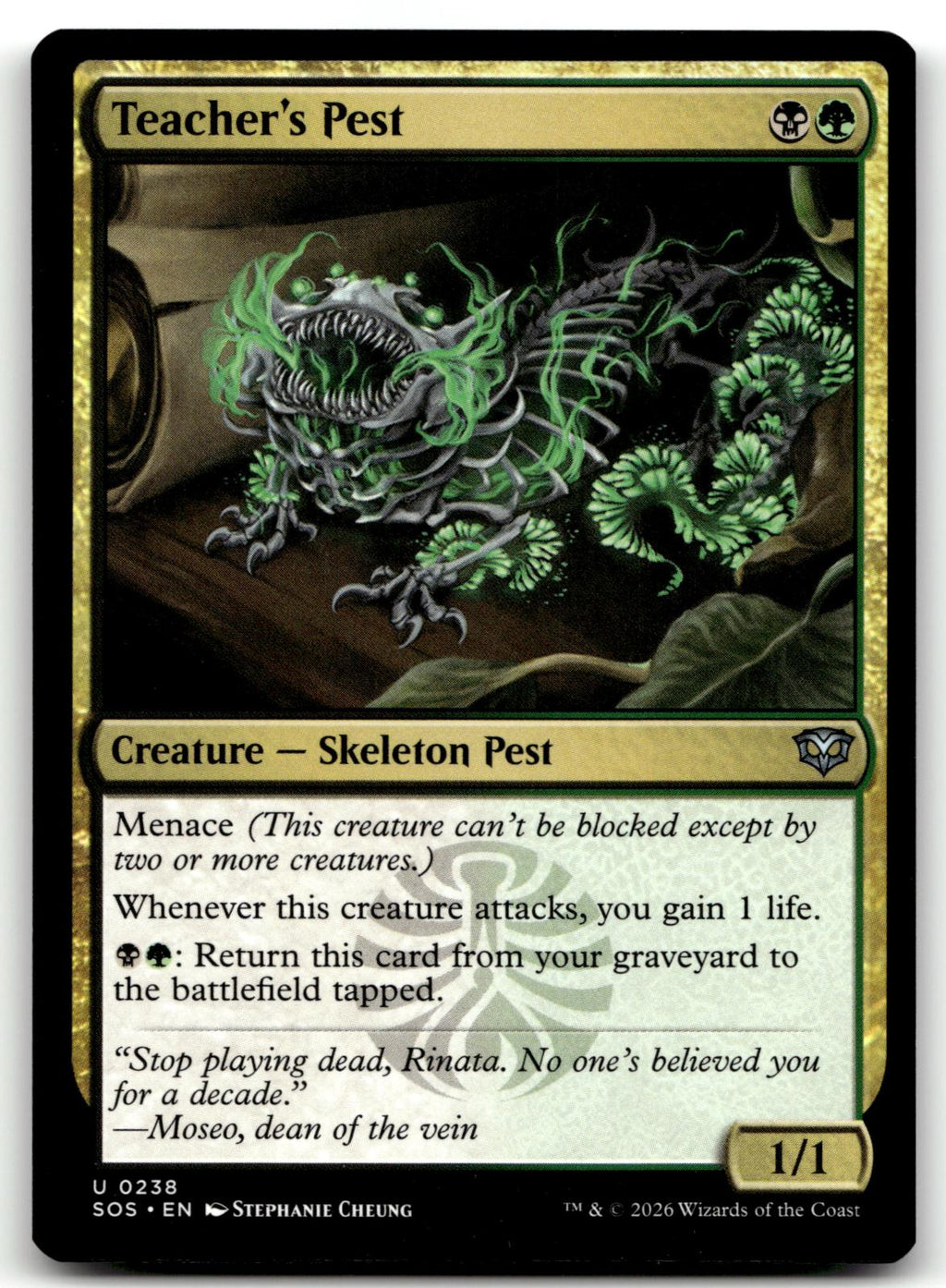 Teacher's Pest 238 Uncommon Secrets of Strixhaven Magic: The Gathering Near Mint
