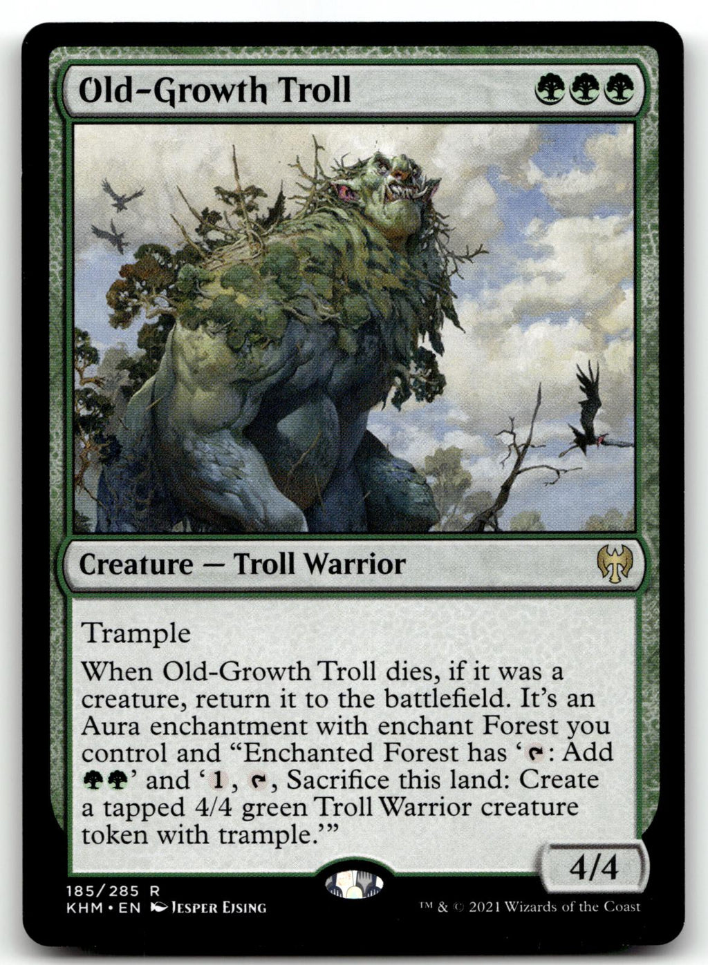 Old-Growth Troll 185 Rare Kaldheim Magic: The Gathering Near Mint