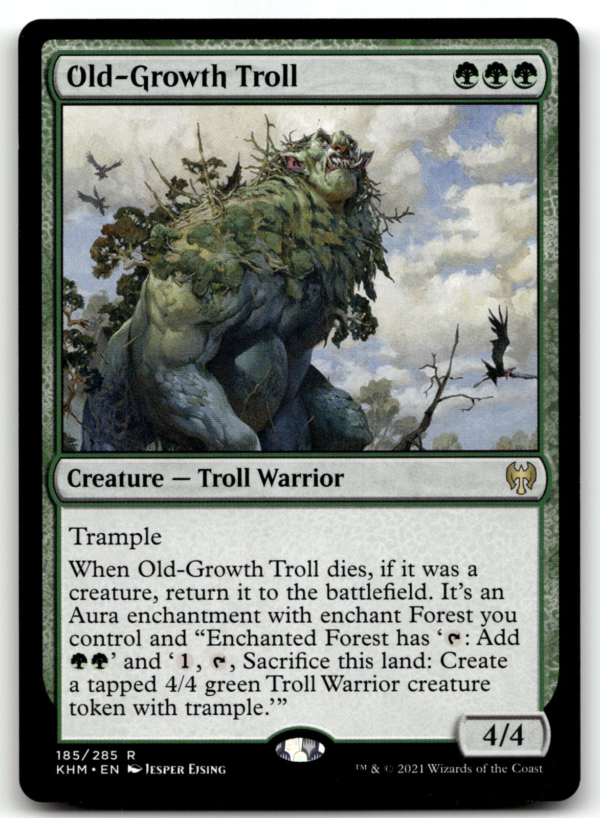 Old-Growth Troll 185 Rare Kaldheim Magic: The Gathering Near Mint