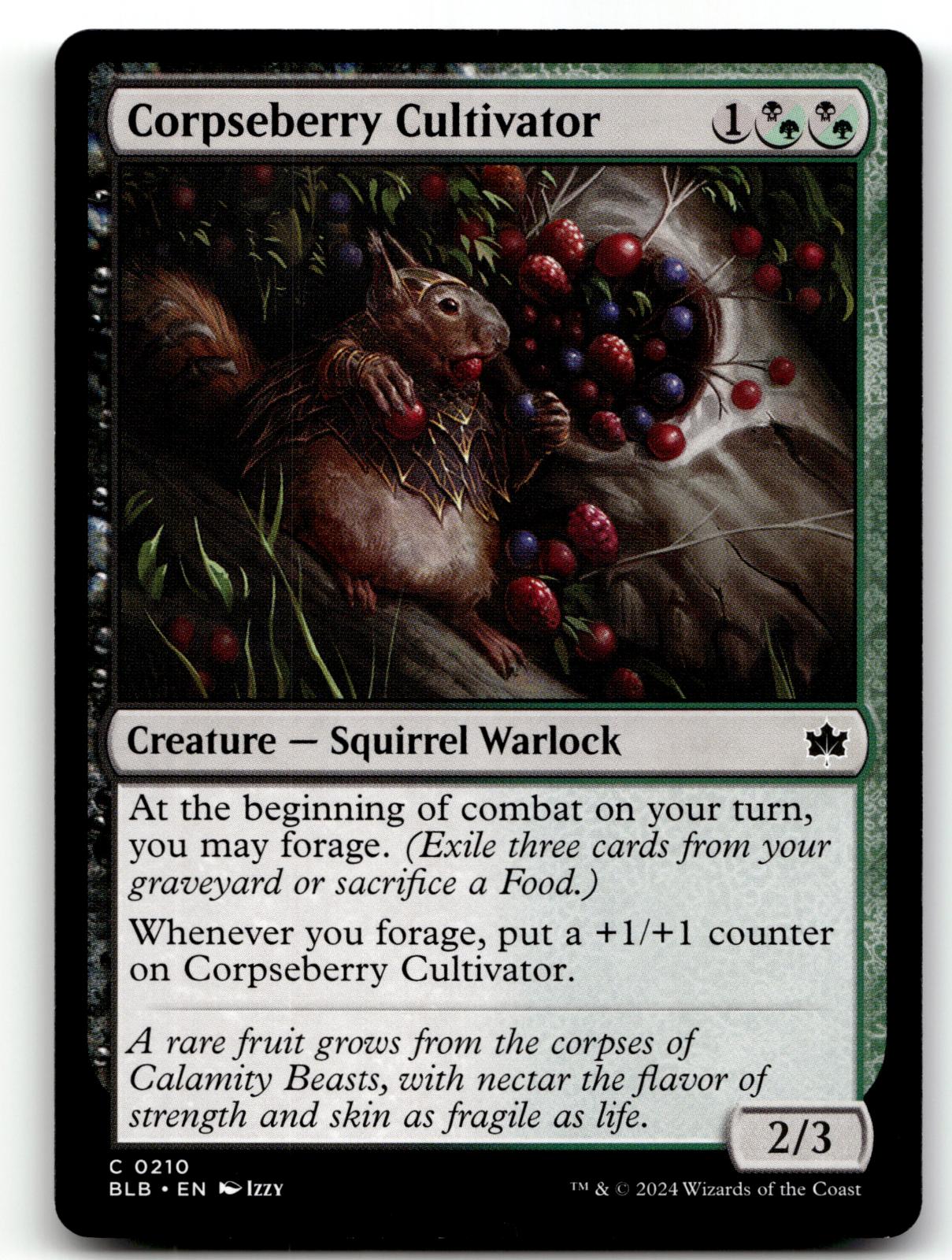 Corpseberry Cultivator 210 Common Bloomburrow Magic: The Gathering Near Mint