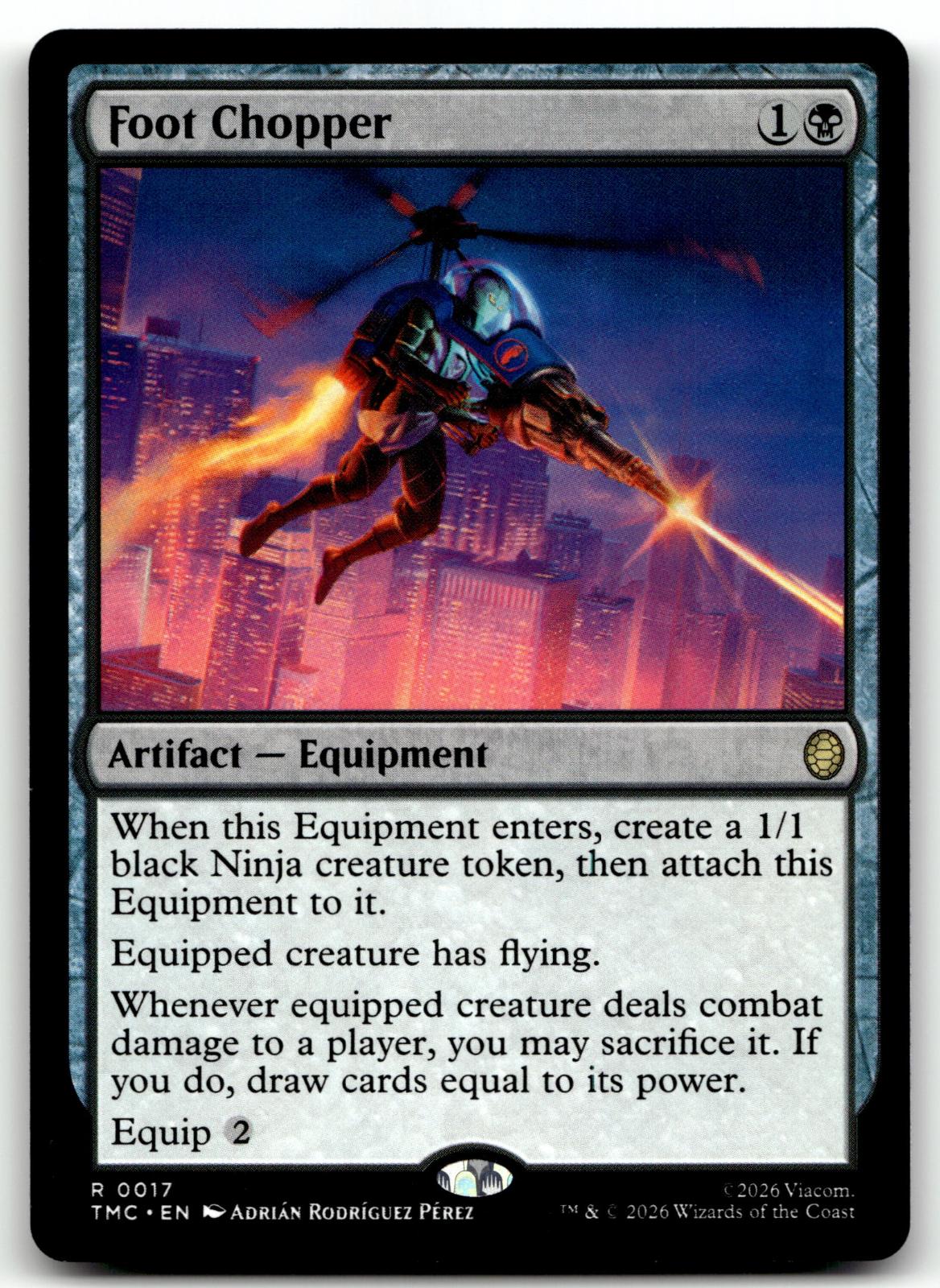 Foot Chopper 17 Commander: Teenage Mutant Ninja Turtles Magic: The Gathering NM