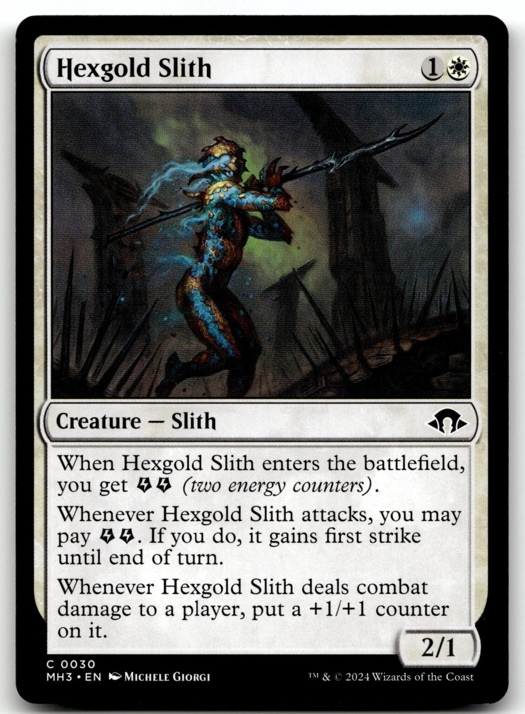 Hexgold Slith 30 Common Modern Horizons 3 Magic: The Gathering Near Mint