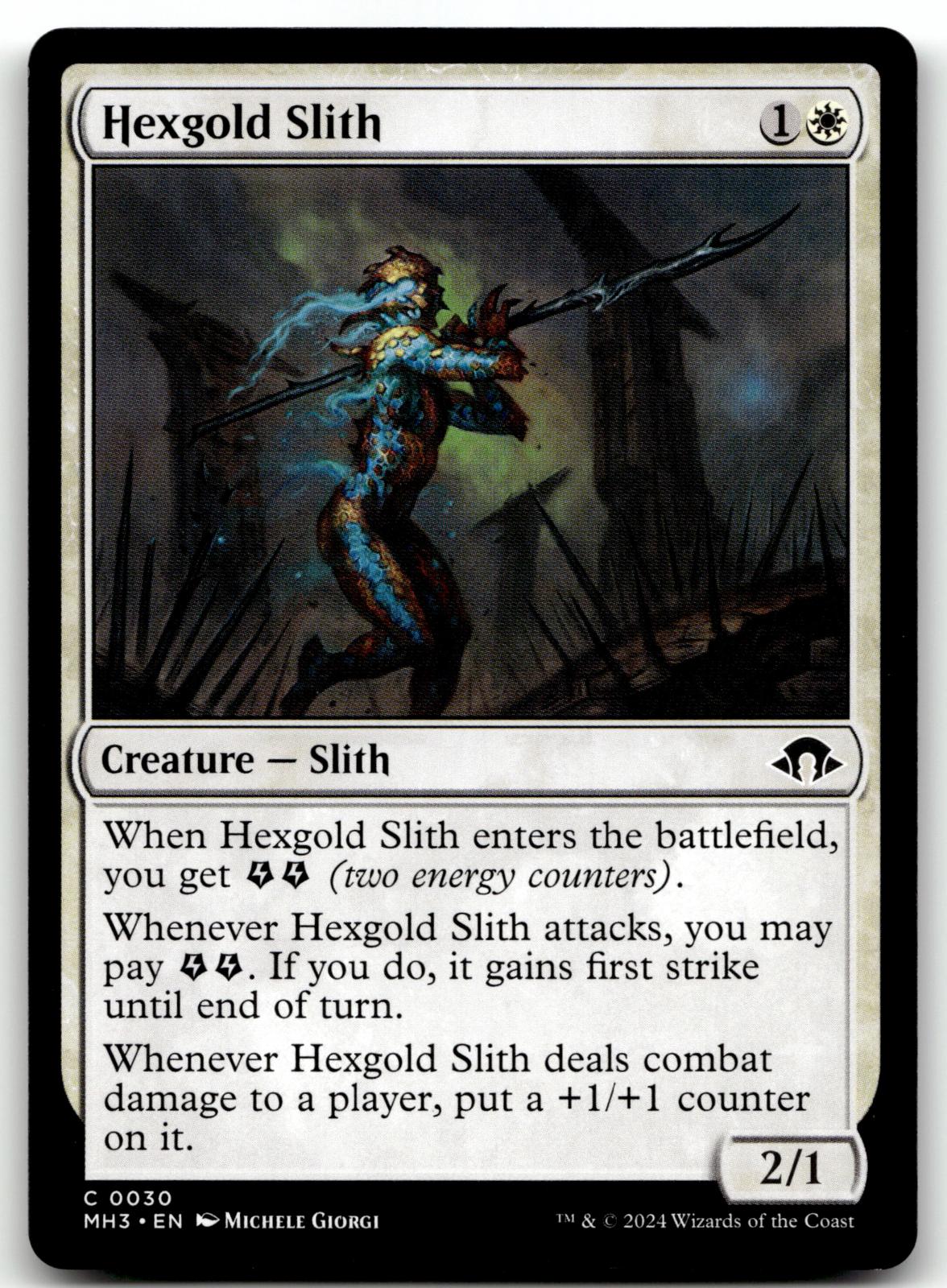 Hexgold Slith 30 Common Modern Horizons 3 Magic: The Gathering Near Mint