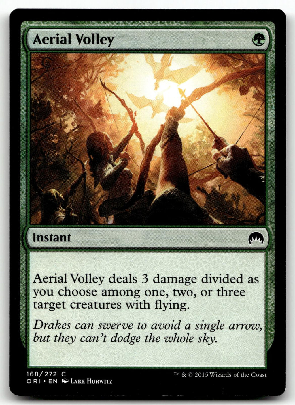 Aerial Volley 168 Common Magic Origins Magic: The Gathering Near Mint