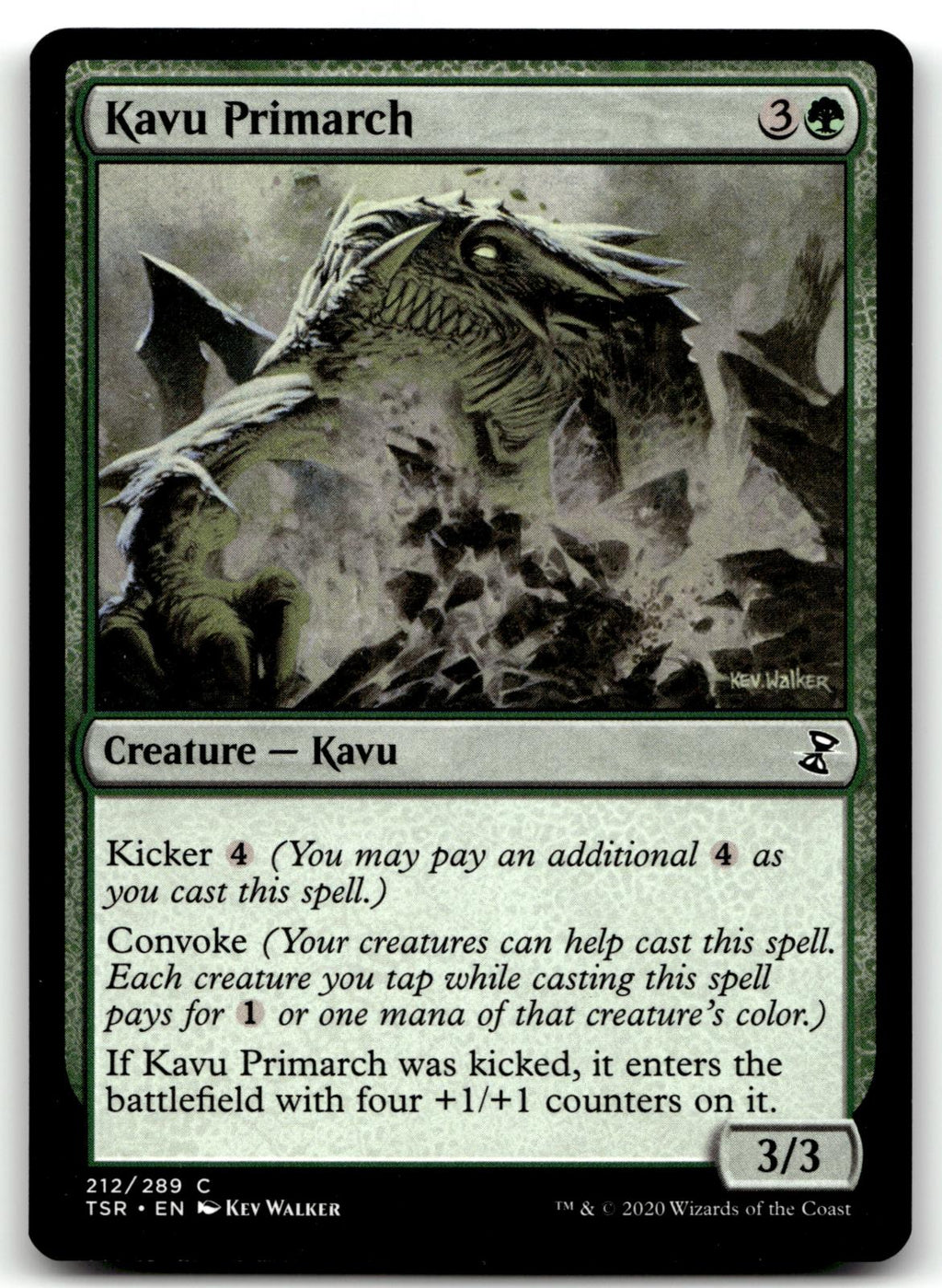 Kavu Primarch 212 Common Time Spiral: Remastered Magic: The Gathering Near Mint