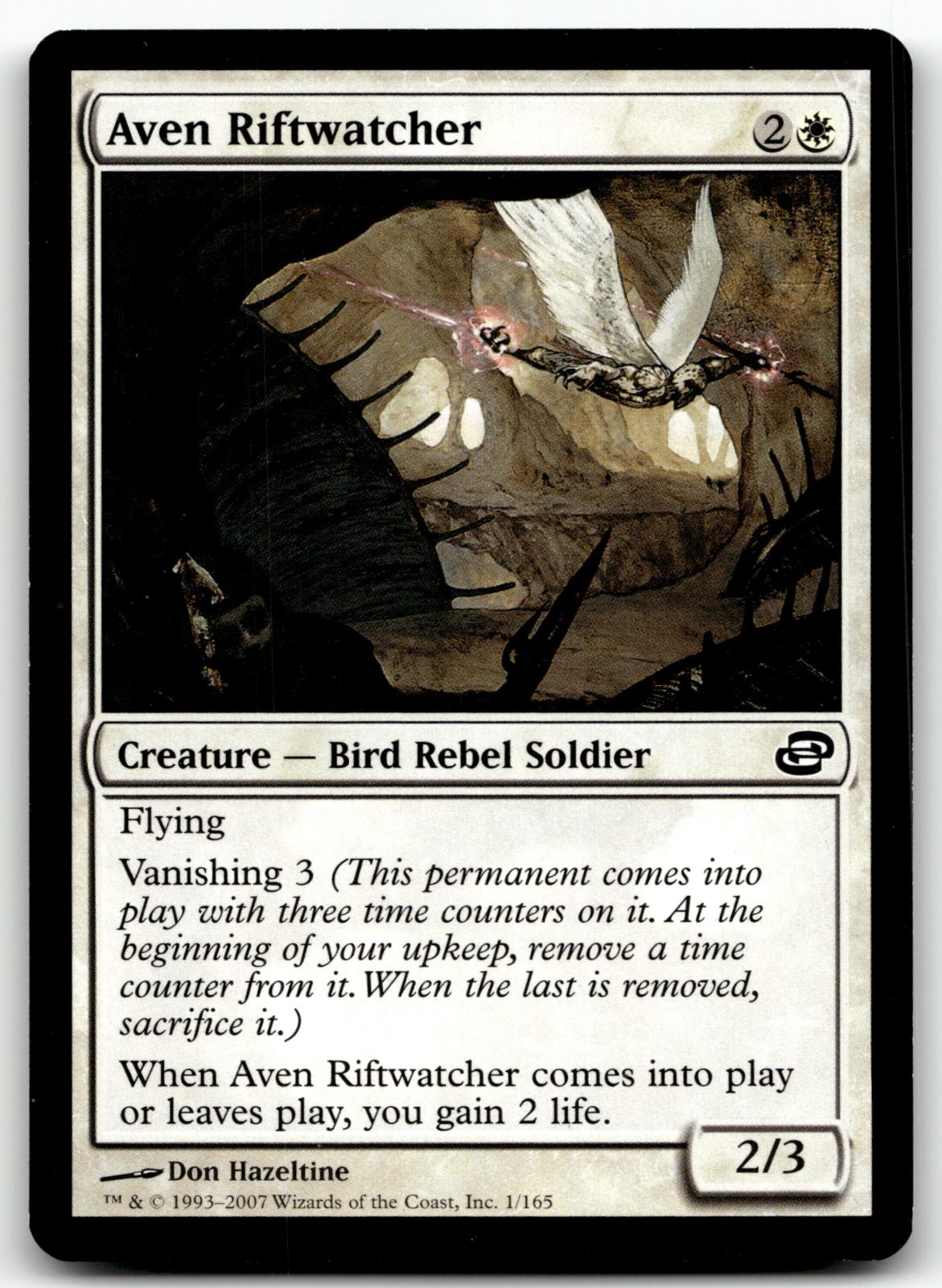 Aven Riftwatcher 1 Common Planar Chaos Magic: The Gathering Near Mint