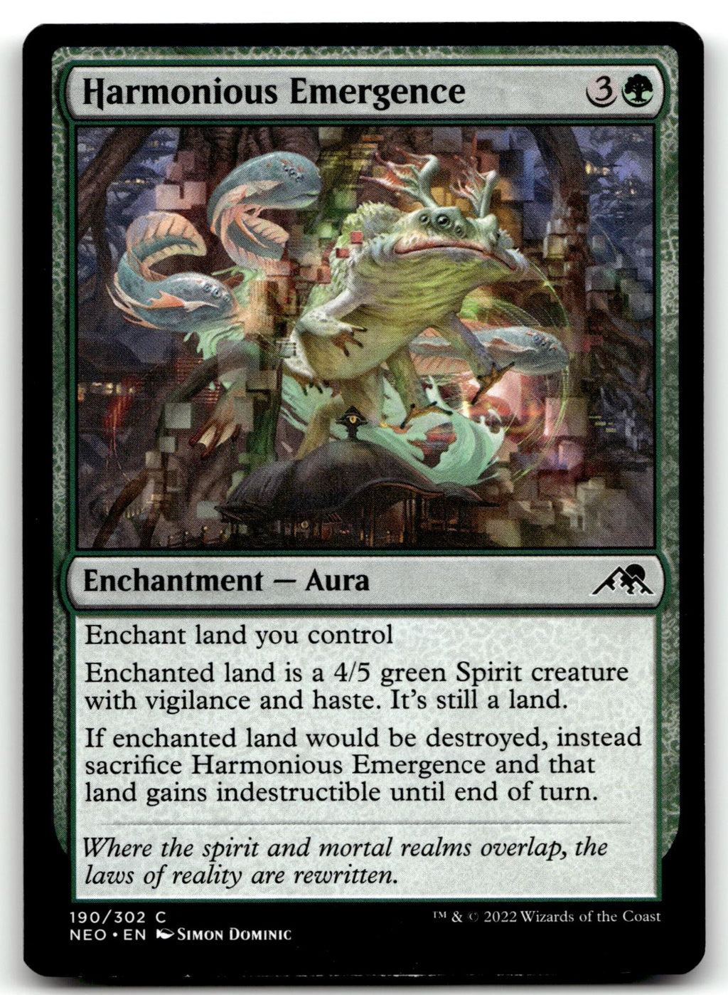 Harmonious Emergence 190 Common Kamigawa: Neon Dynasty Magic: The Gathering NM