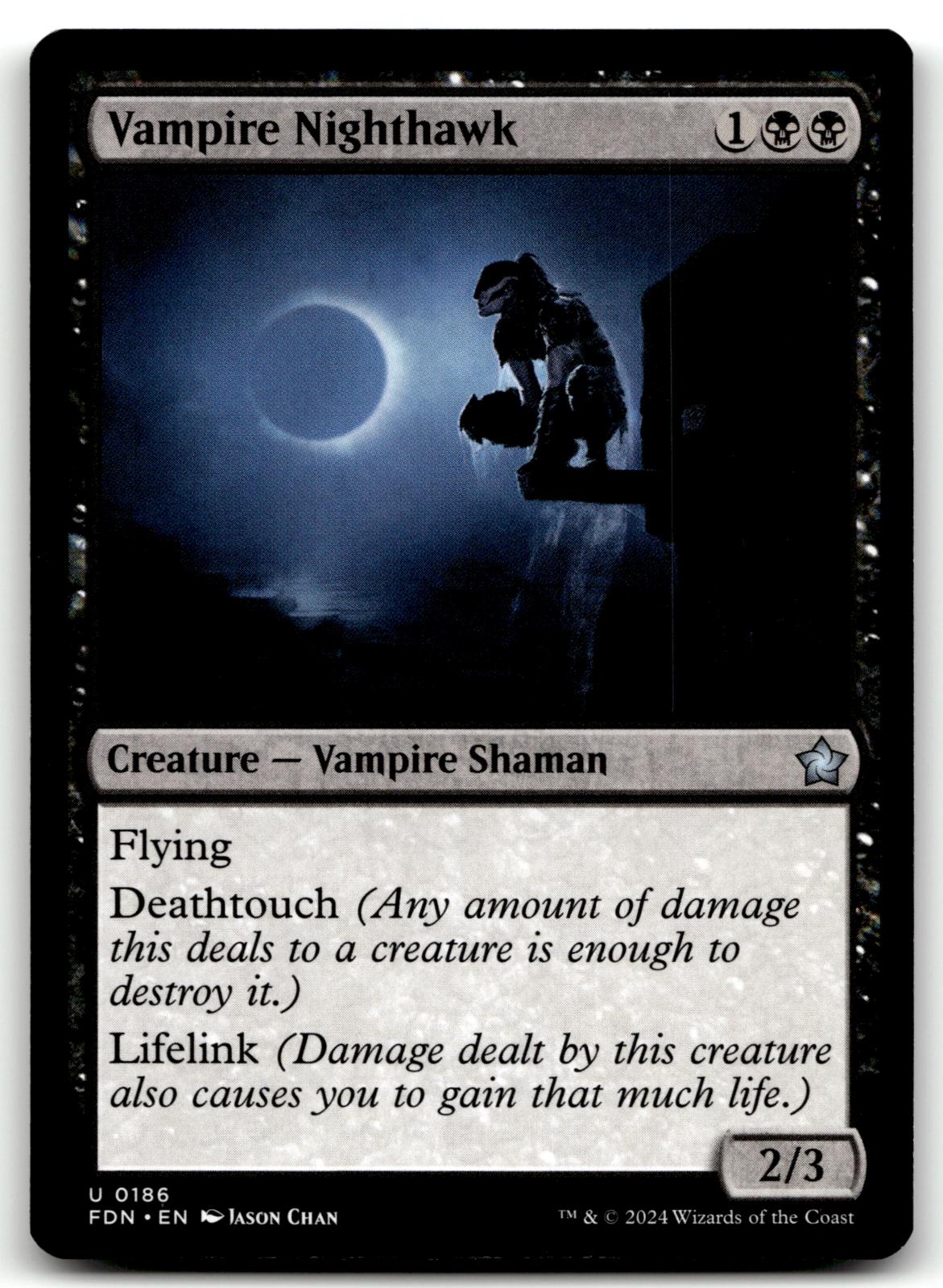 Vampire Nighthawk 186 Uncommon Foundations Magic: The Gathering Near Mint