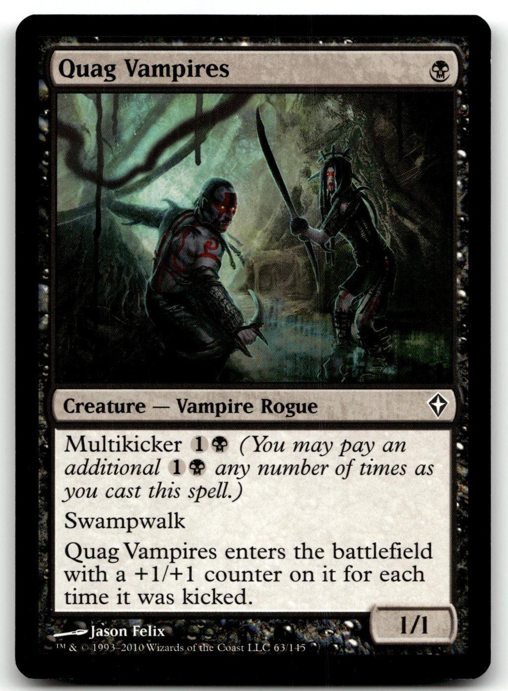 Quag Vampires 63 Common Worldwake Magic: The Gathering Near Mint