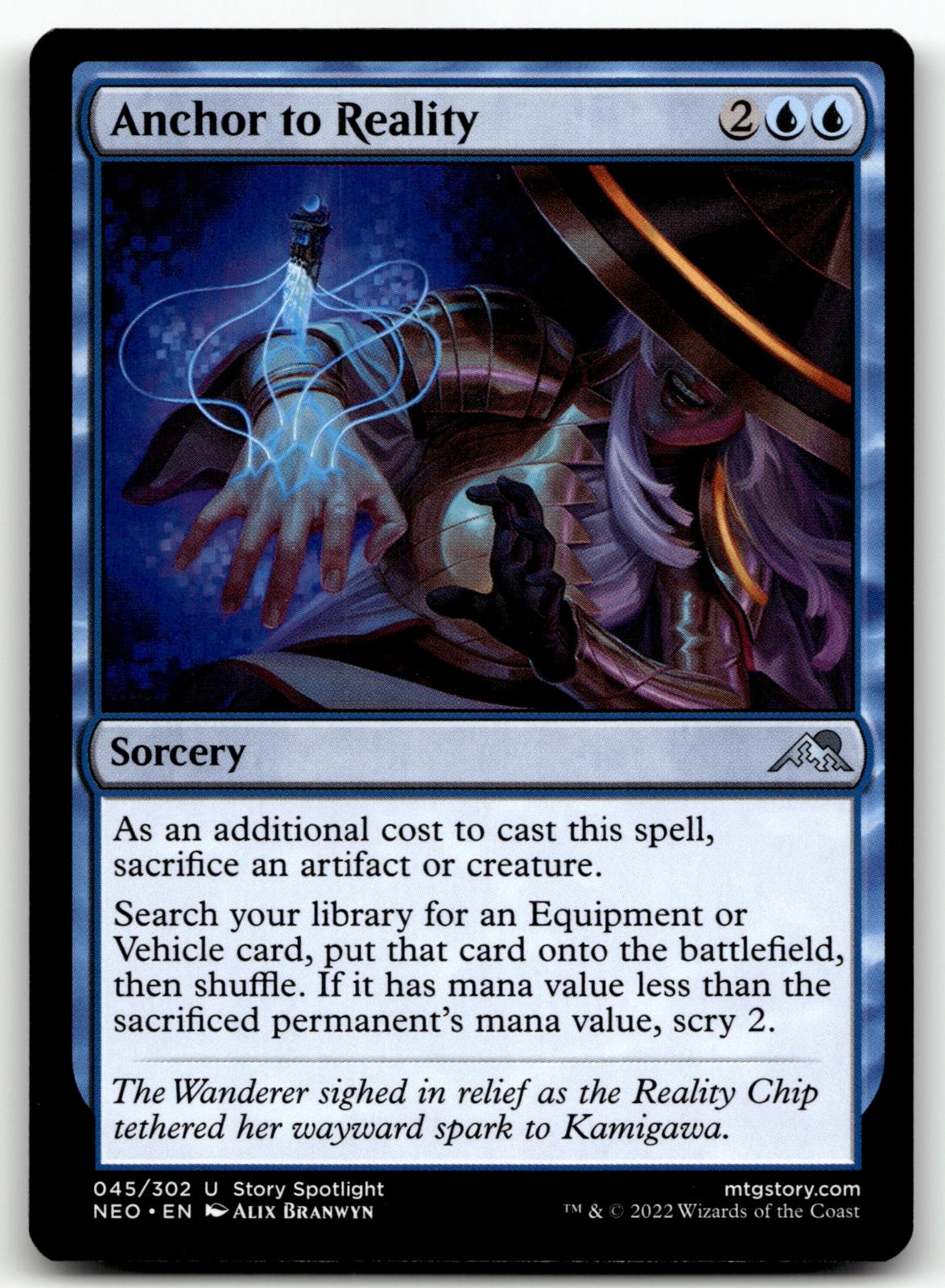 Anchor to Reality 45 Uncommon Kamigawa: Neon Dynasty Magic: The Gathering NM