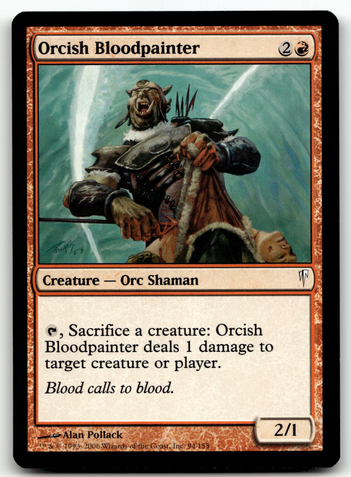 Orcish Bloodpainter 94 Common Coldsnap Magic: The Gathering Near Mint