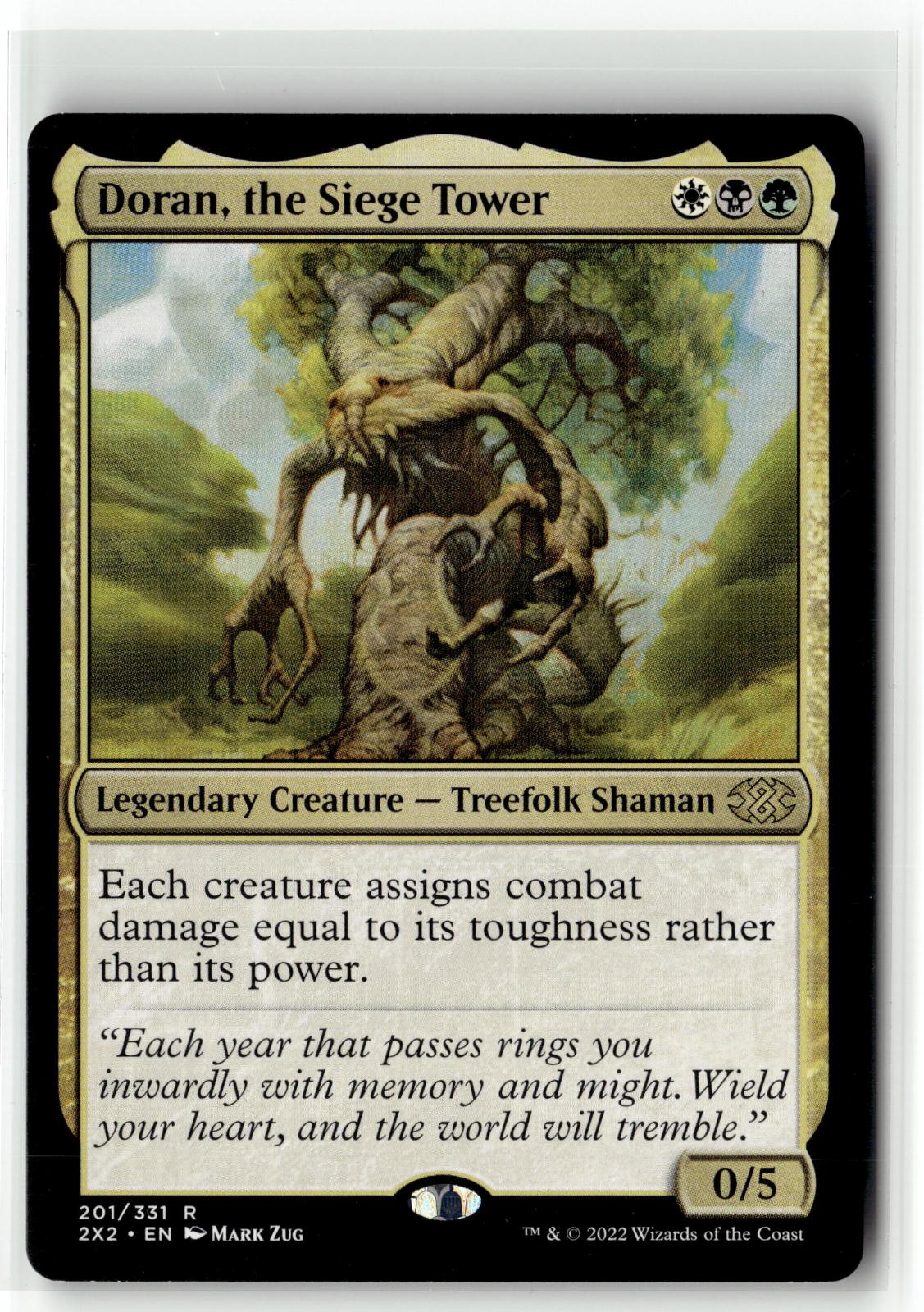 Doran, the Siege Tower 201 Rare Double Masters 2022 Magic: The Gathering NM