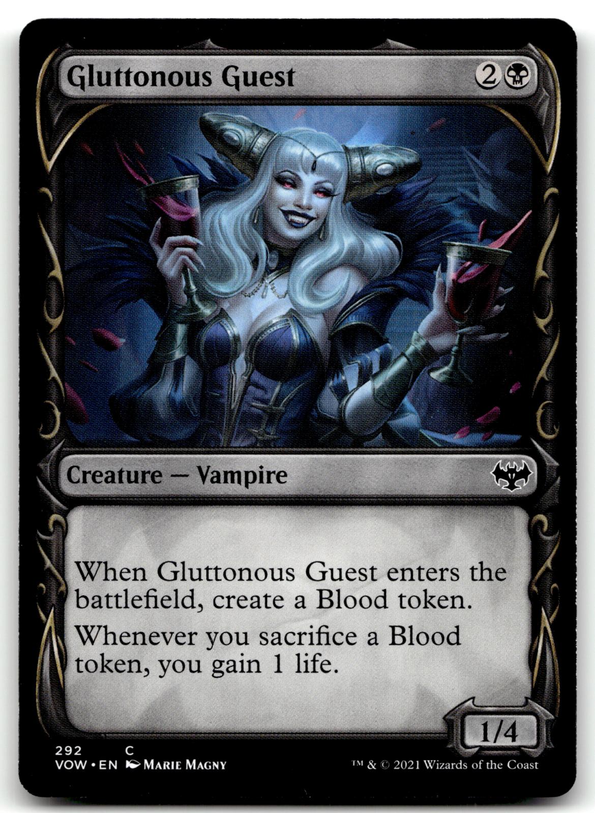 Gluttonous Guest (Showcase) 292 Innistrad: Crimson Vow Magic: The Gathering NM