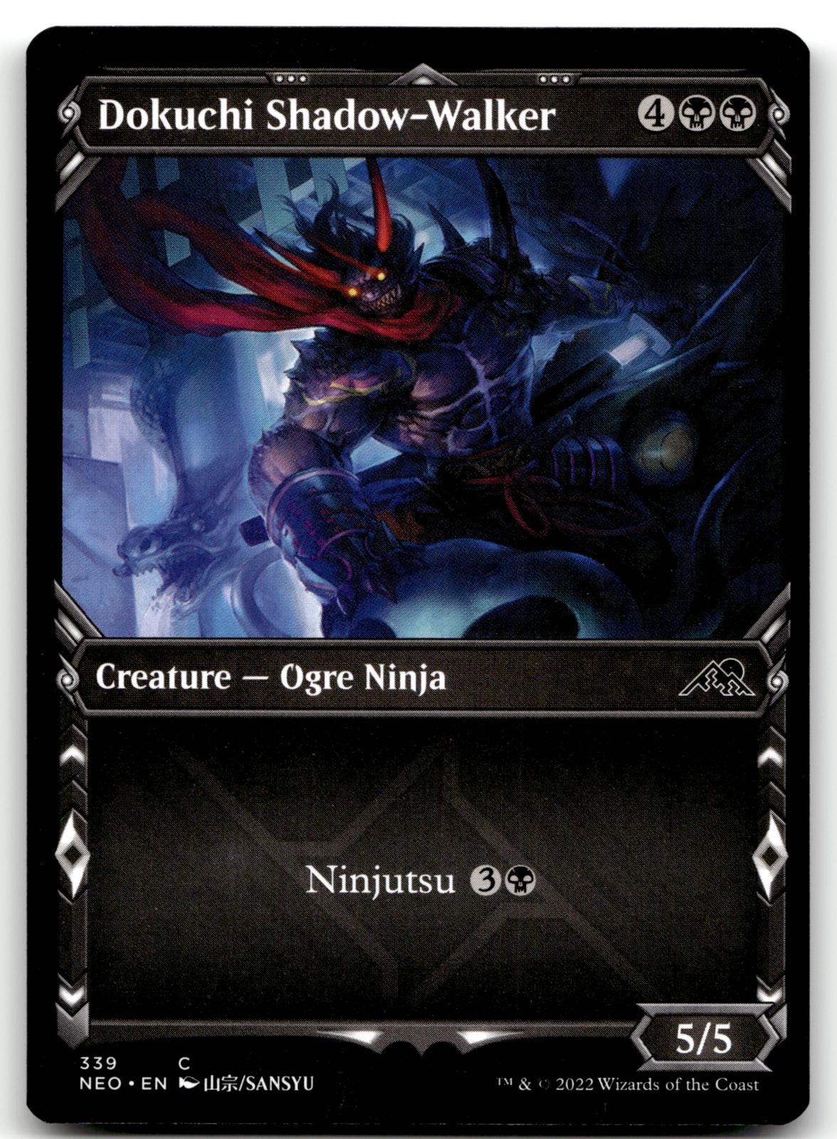 Dokuchi Shadow-Walker (Showcase) 339 Kamigawa: Neon Dynasty Magic: The Gathering NM