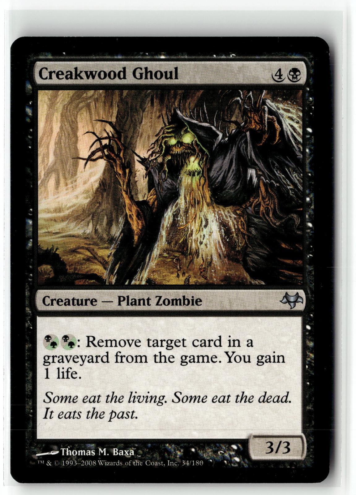 Creakwood Ghoul 34 Uncommon Eventide Magic: The Gathering Near Mint
