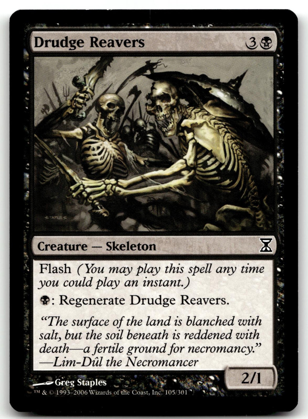 Drudge Reavers 105 Common Time Spiral Magic: The Gathering Near Mint