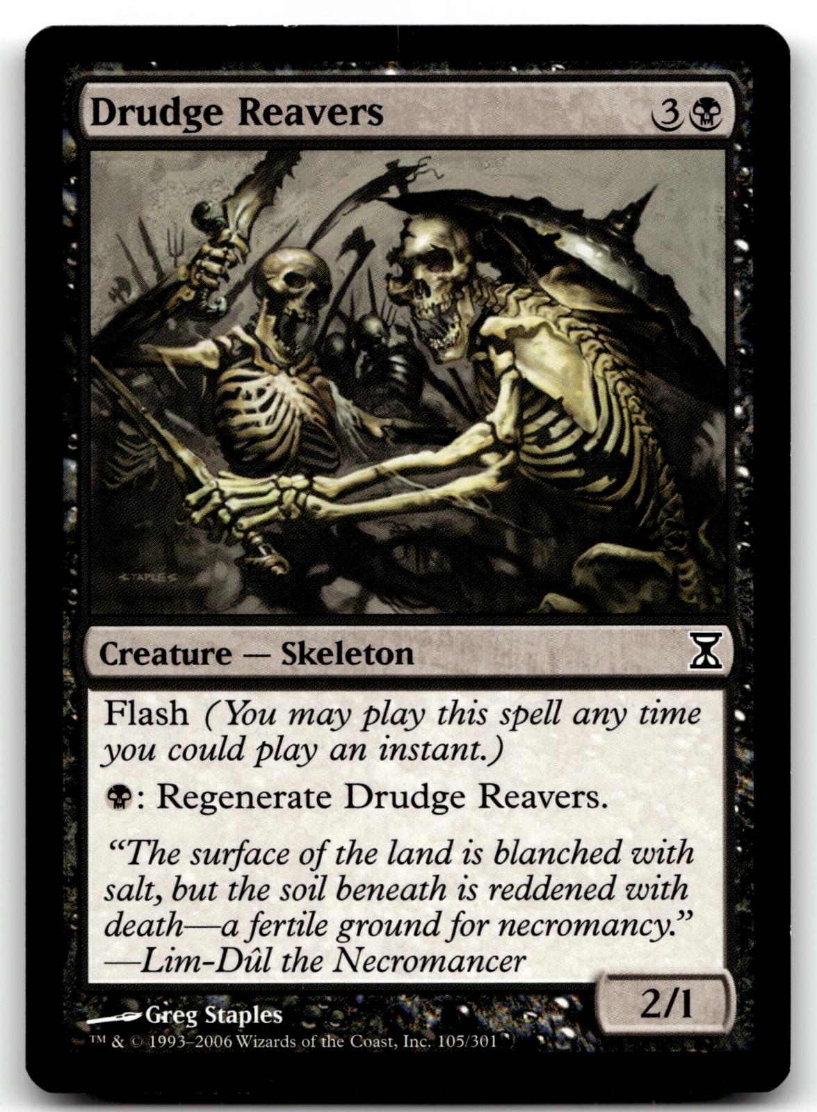 Drudge Reavers 105 Common Time Spiral Magic: The Gathering Near Mint