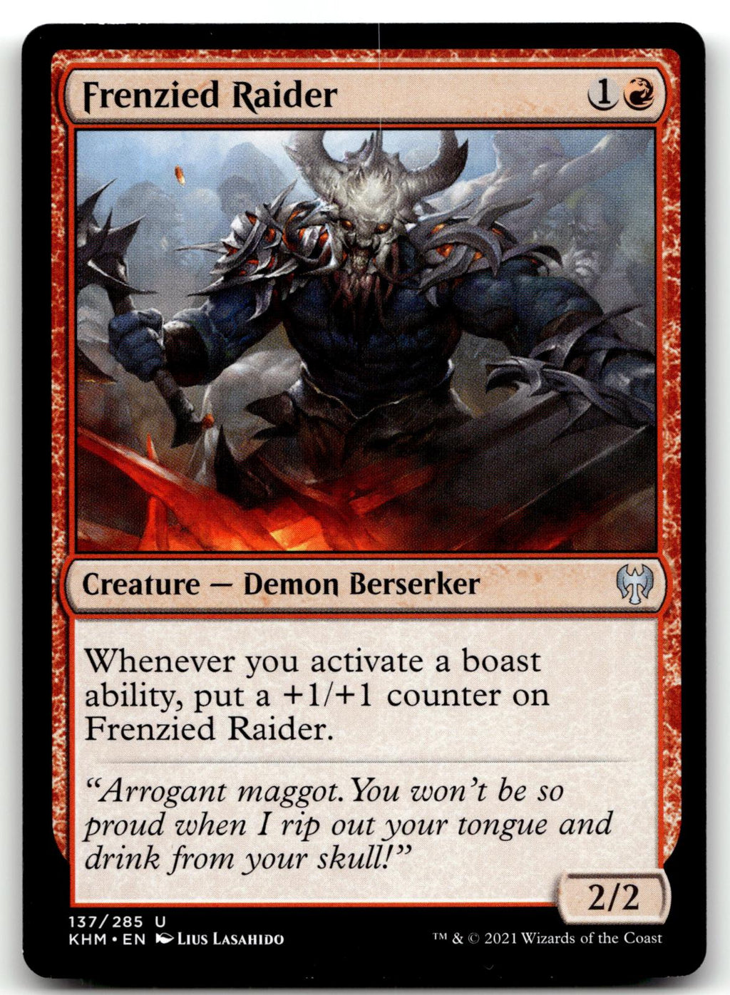 Frenzied Raider 137 Uncommon Kaldheim Magic: The Gathering Near Mint