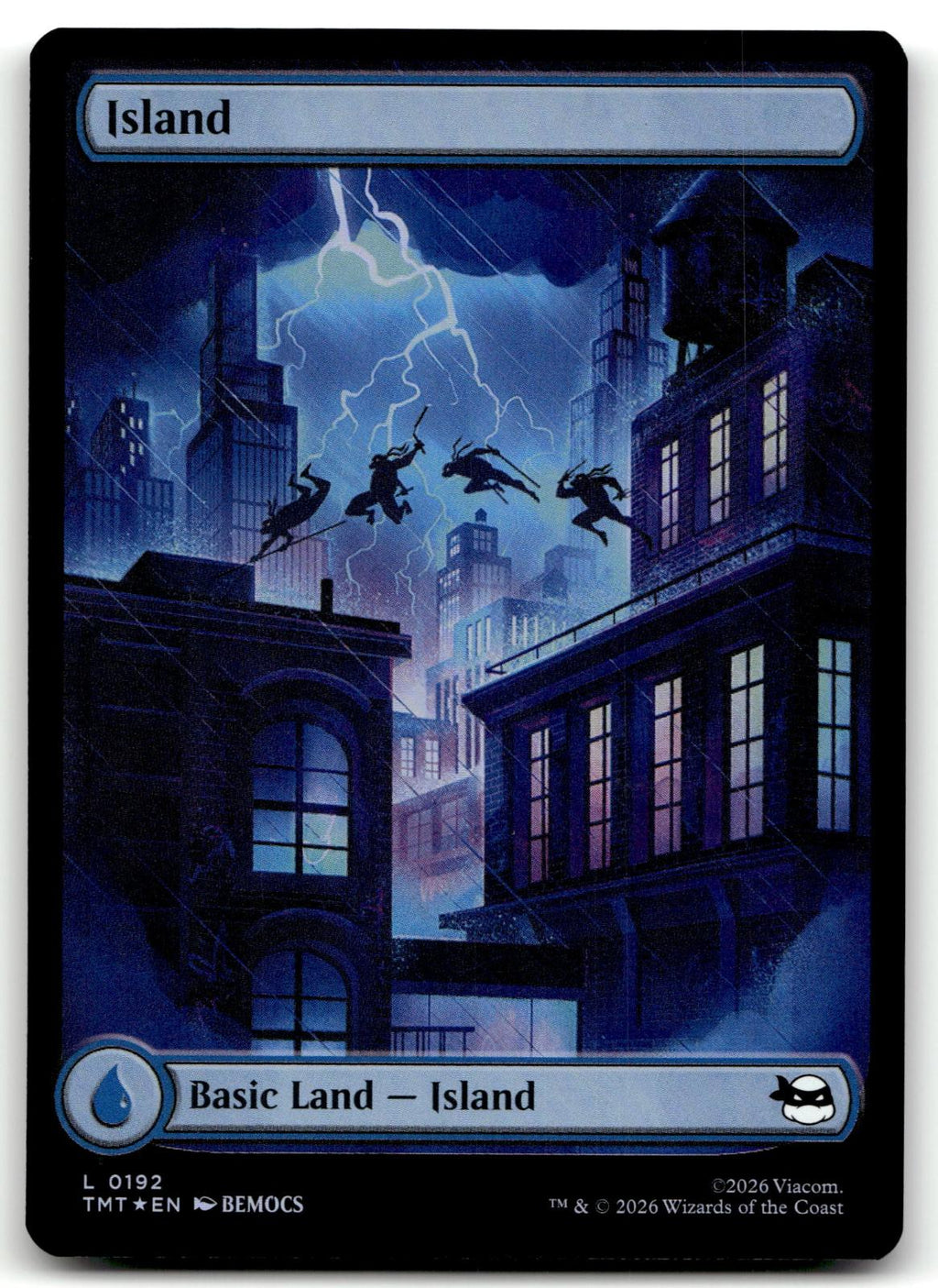 Island (0192) 0192 Land Teenage Mutant Ninja Turtles Magic: The Gathering NM