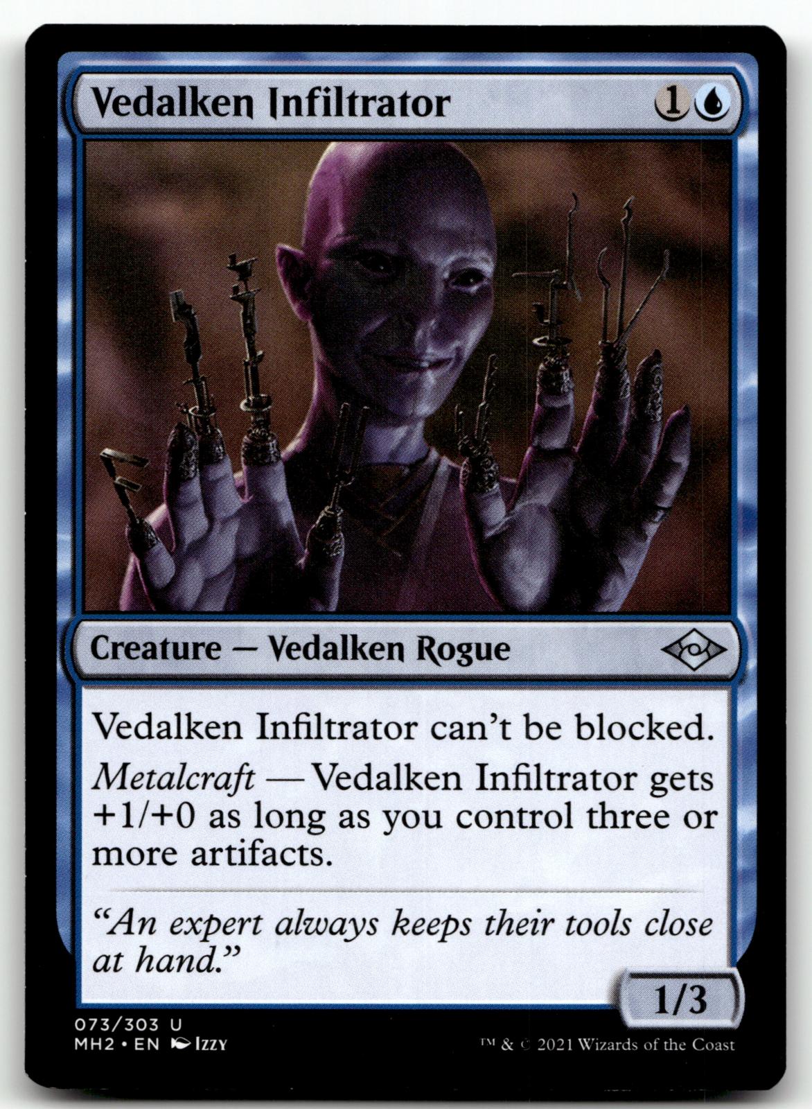 Vedalken Infiltrator 73 Uncommon Modern Horizons 2 Magic: The Gathering NM