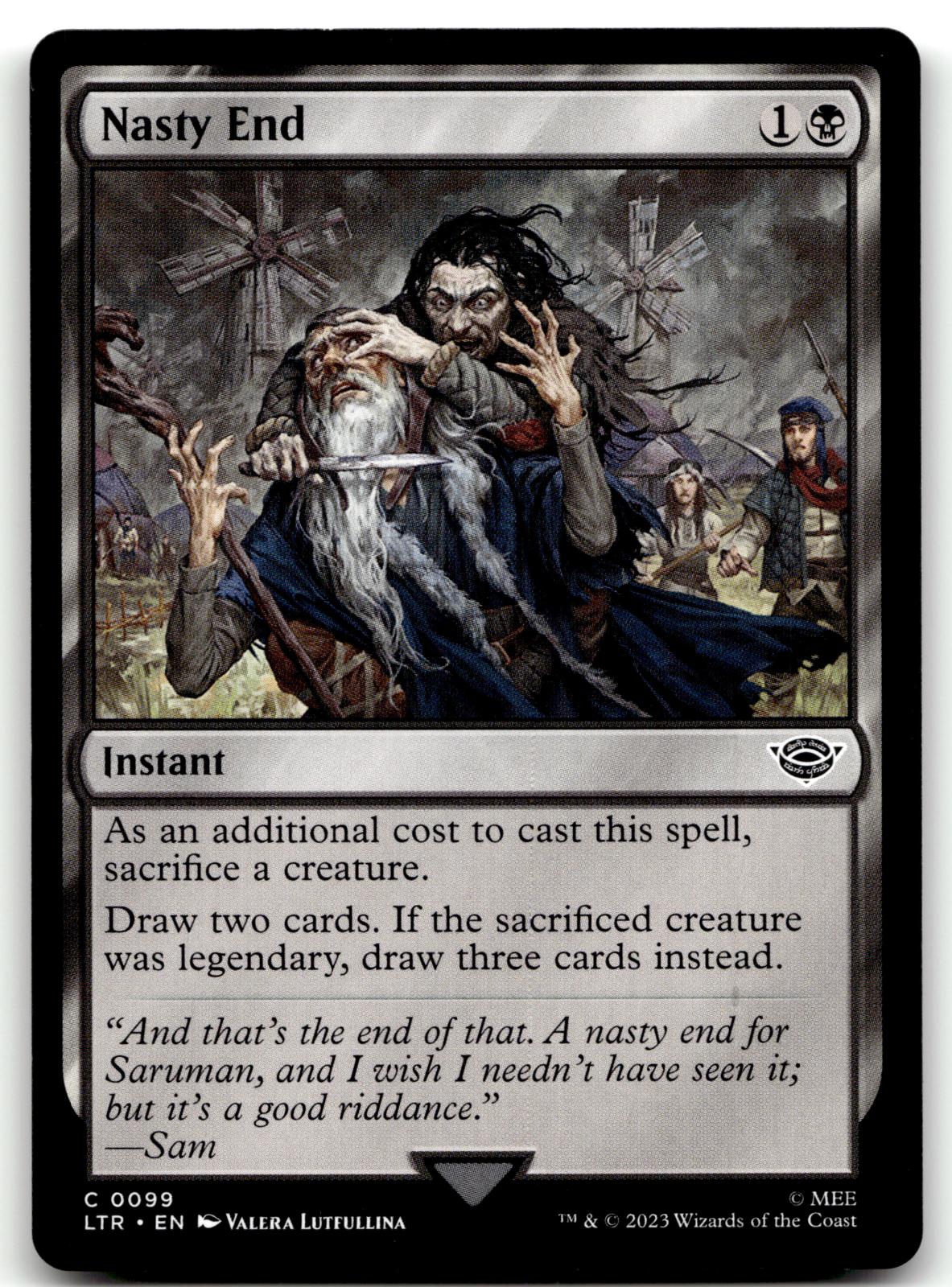 Nasty End 99 Universes Beyond: The Lord of the Rings: Tales of Middle-earth Magic: The Gathering NM