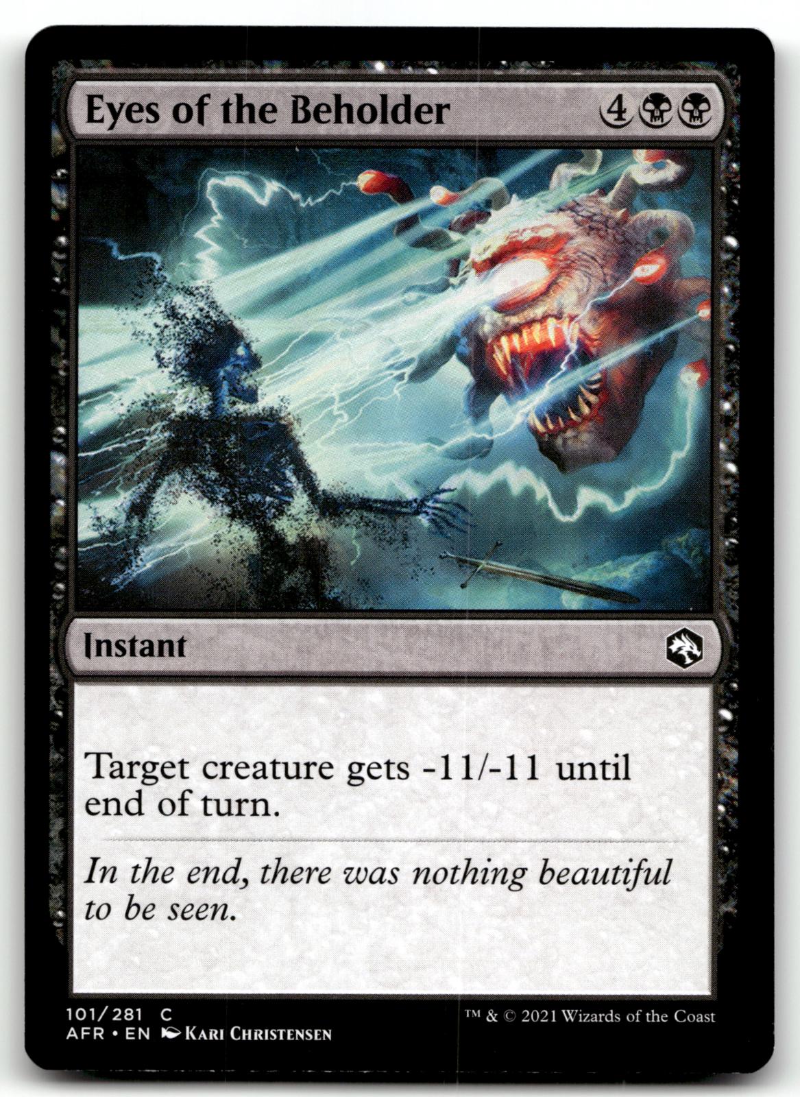 Eyes of the Beholder 101 Adventures in the Forgotten Realms Magic: The Gathering NM