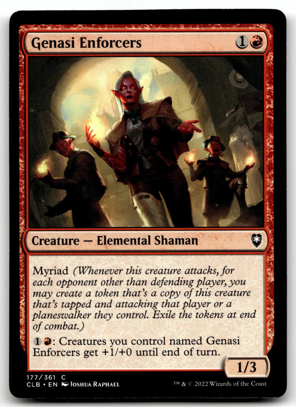Genasi Enforcers 177 Commander Legends: Battle for Baldur's Gate Magic: The Gathering NM