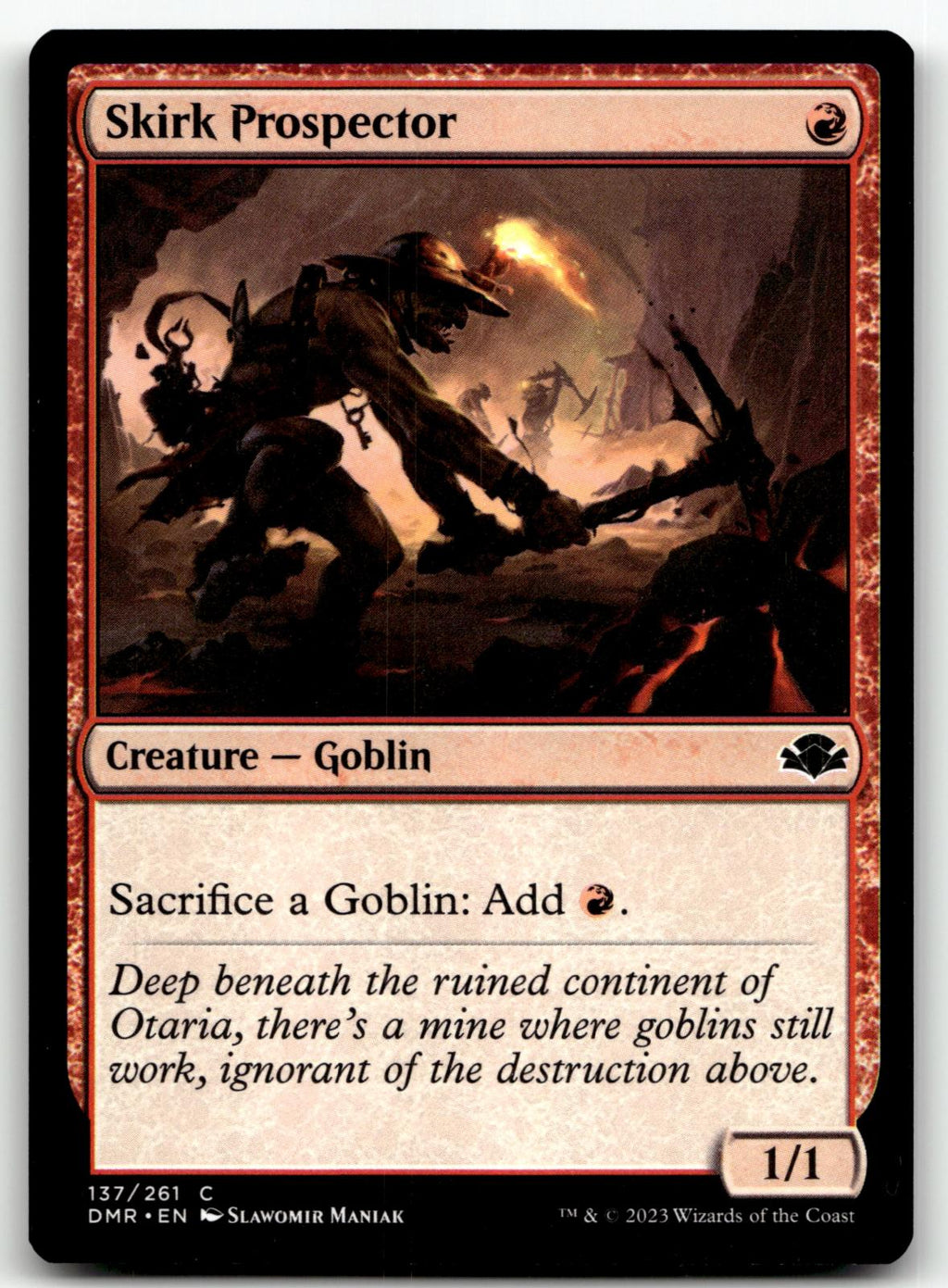 Skirk Prospector 137 Common Dominaria Remastered Magic: The Gathering Near Mint