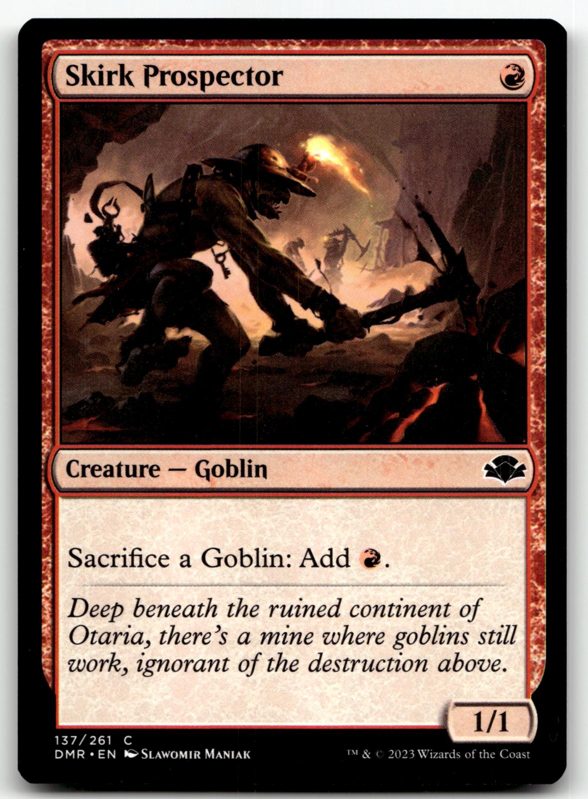 Skirk Prospector 137 Common Dominaria Remastered Magic: The Gathering Near Mint