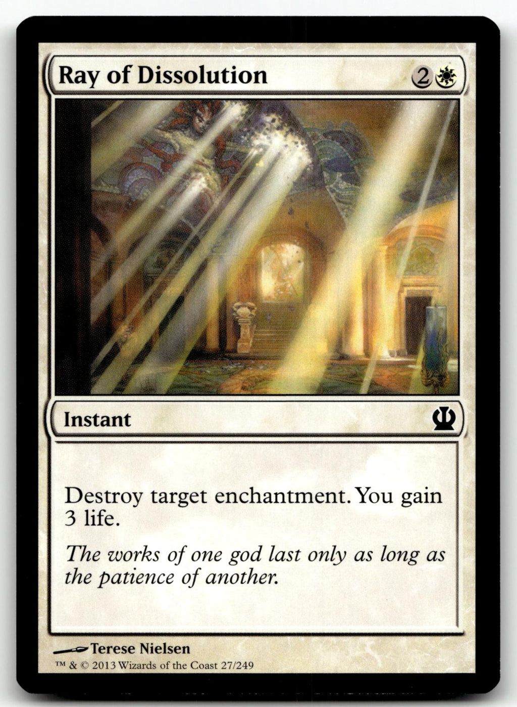 Ray of Dissolution 27 Common Theros Magic: The Gathering Near Mint