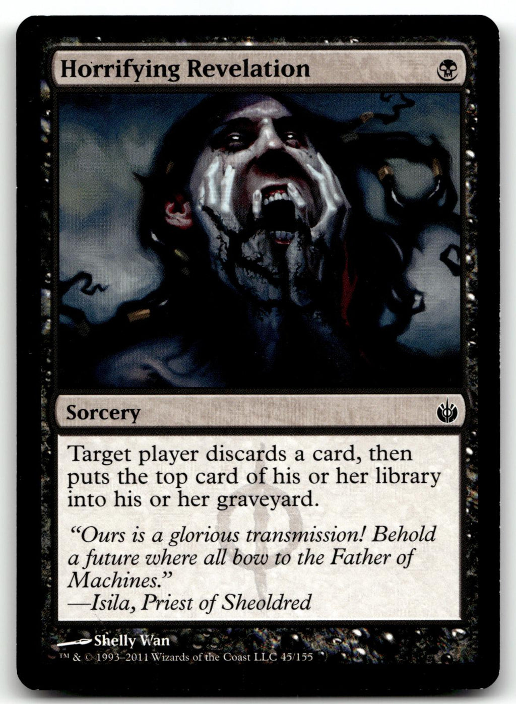 Horrifying Revelation 45 Common Mirrodin Besieged Magic: The Gathering Near Mint