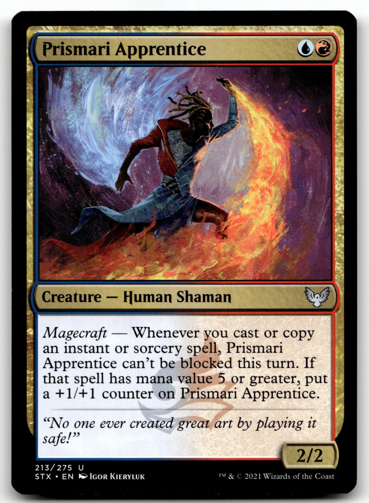 Prismari Apprentice 213 Strixhaven: School of Mages Magic: The Gathering NM