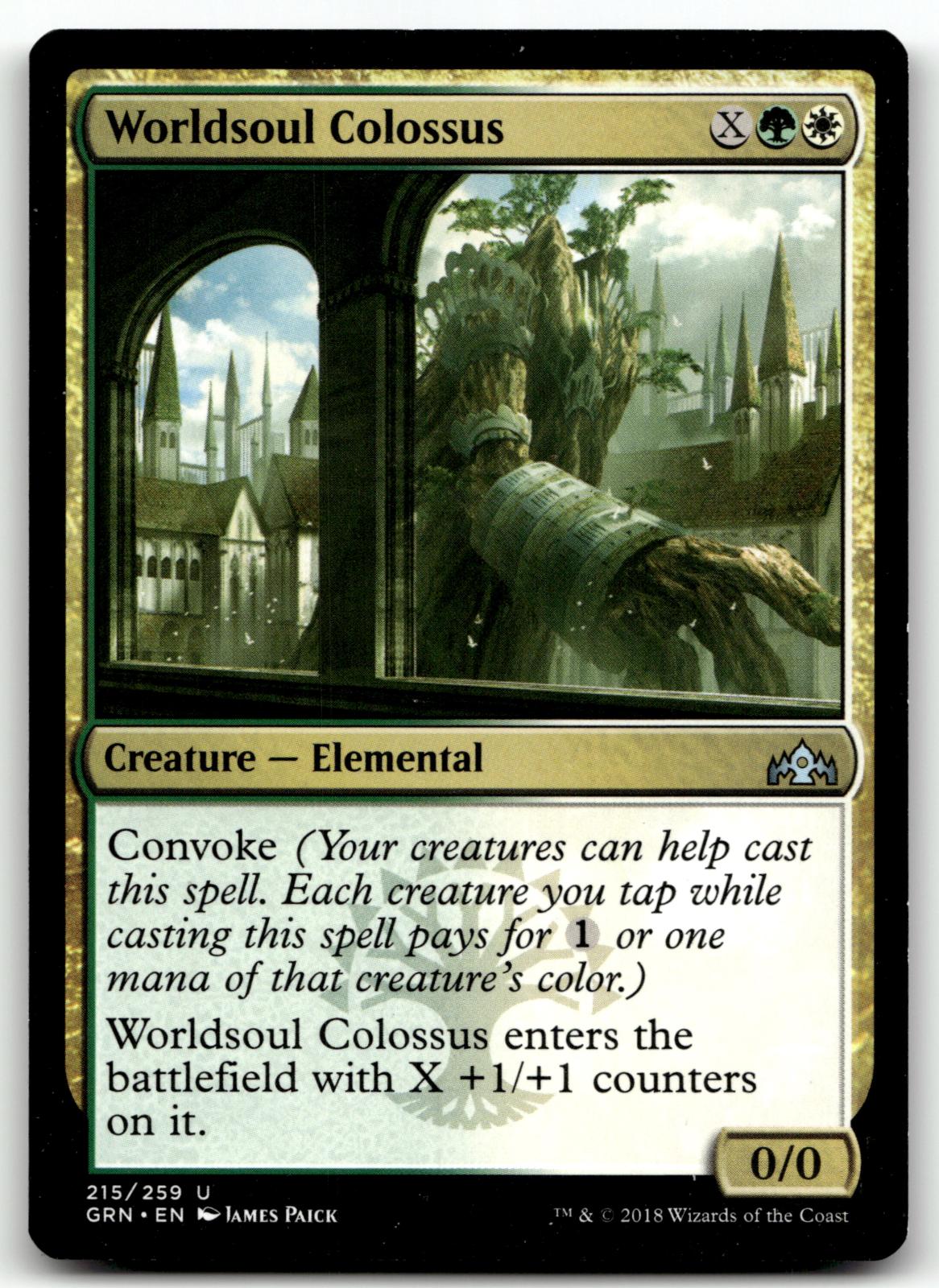 Worldsoul Colossus 215 Uncommon Guilds of Ravnica Magic: The Gathering Near Mint