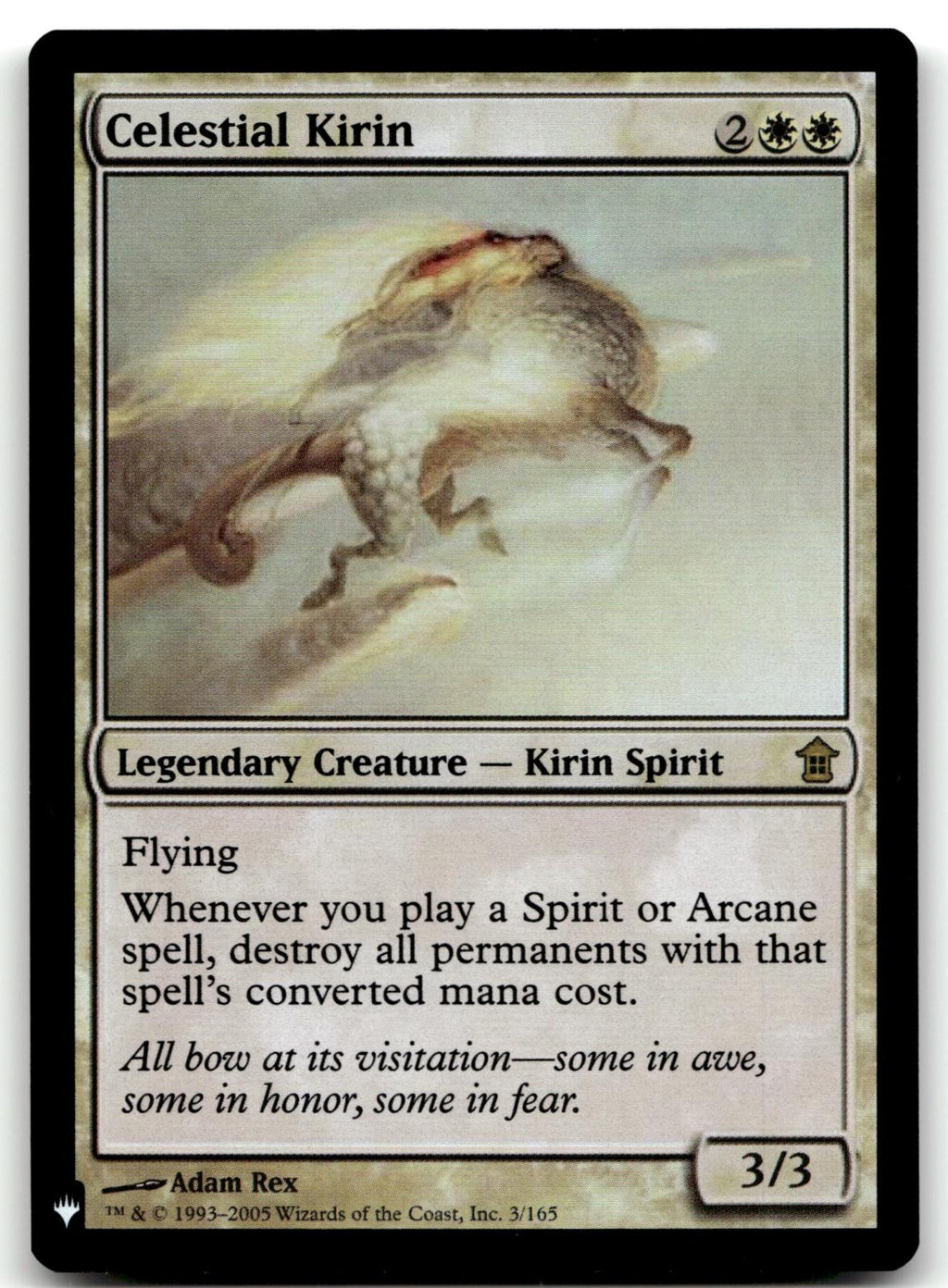 Celestial Kirin 3 Rare The List Reprints Magic: The Gathering Foil Near Mint