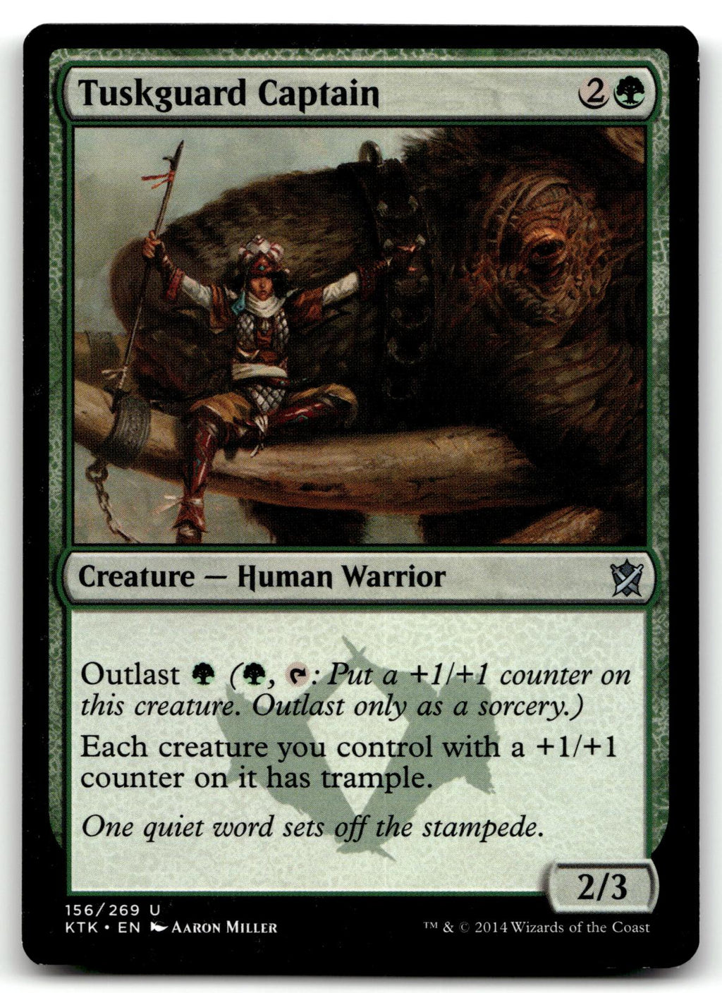 Tuskguard Captain 156 Uncommon Khans of Tarkir Magic: The Gathering Near Mint