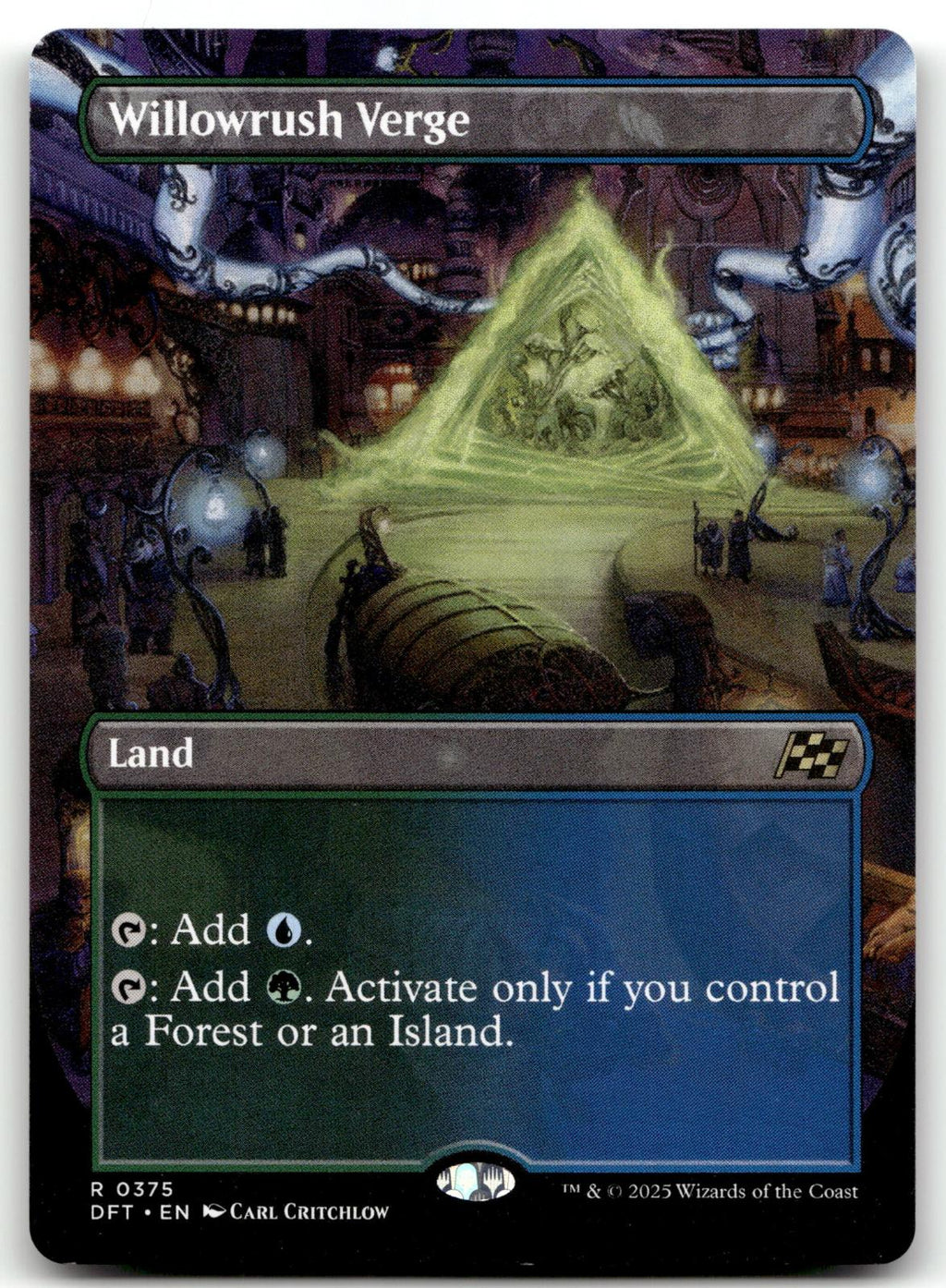 Willowrush Verge (Borderless) 375 Rare Aetherdrift Magic: The Gathering NM