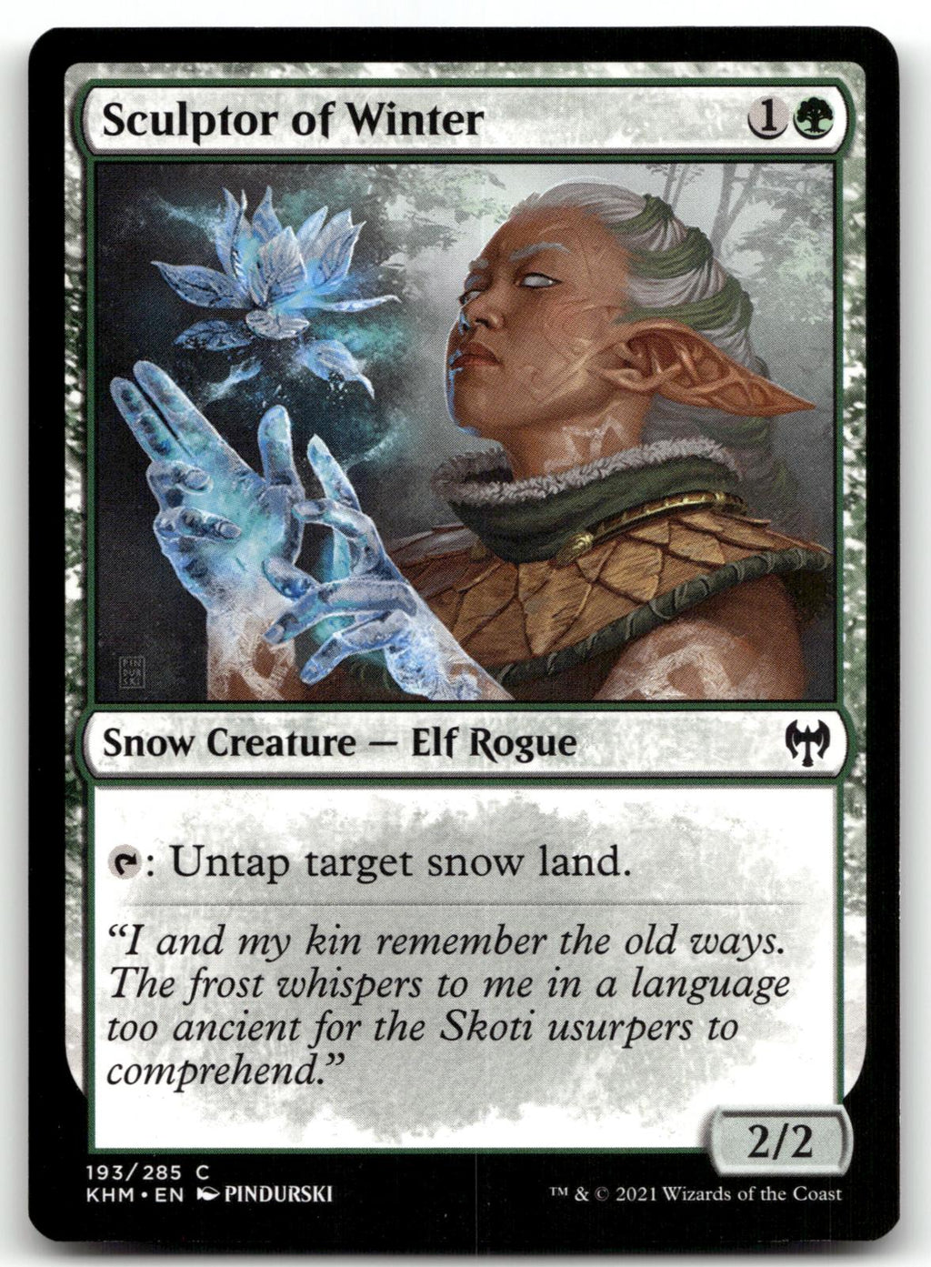 Sculptor of Winter 193 Common Kaldheim Magic: The Gathering Near Mint