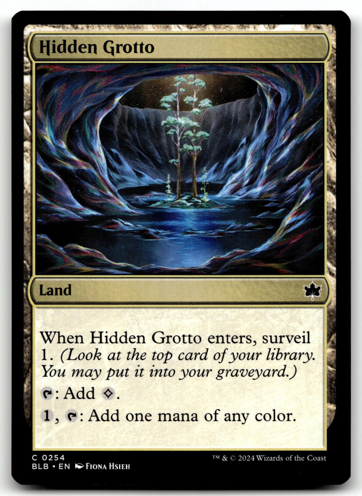 Hidden Grotto 254 Common Bloomburrow Magic: The Gathering Near Mint