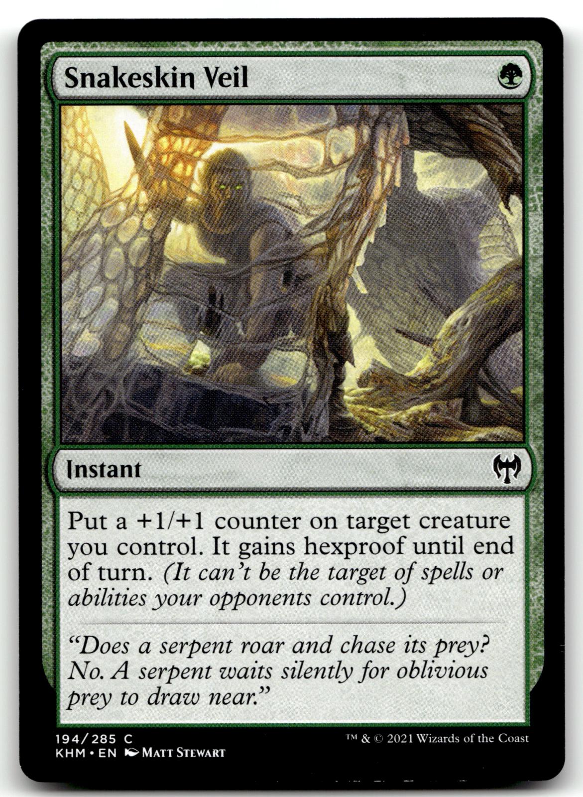 Snakeskin Veil 194 Common Kaldheim Magic: The Gathering Near Mint