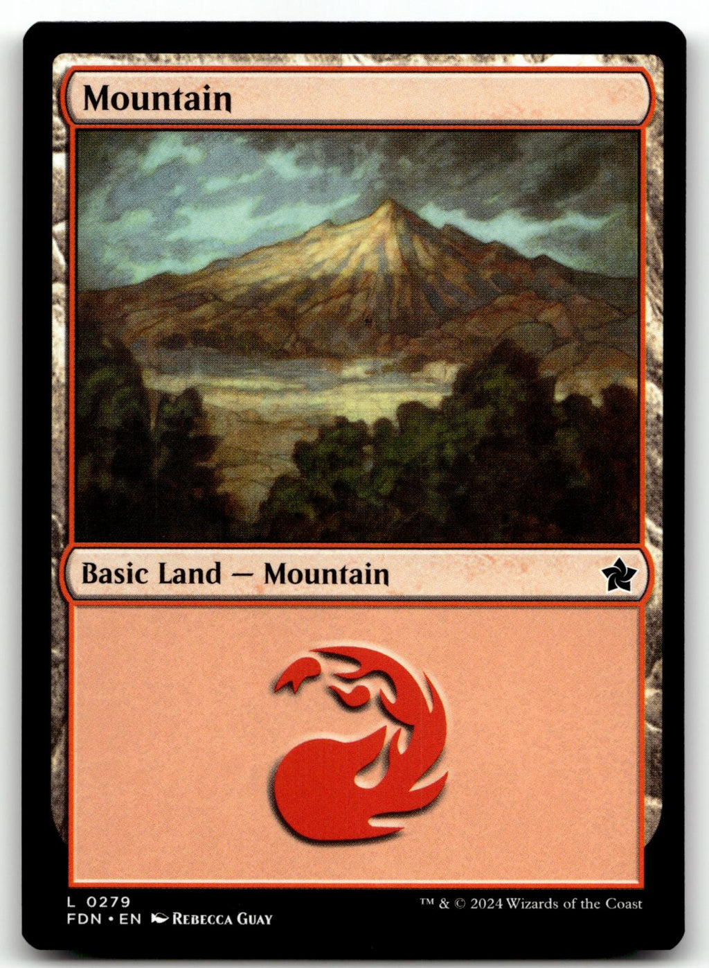 Mountain (0279) 279 Land Foundations Magic: The Gathering Near Mint