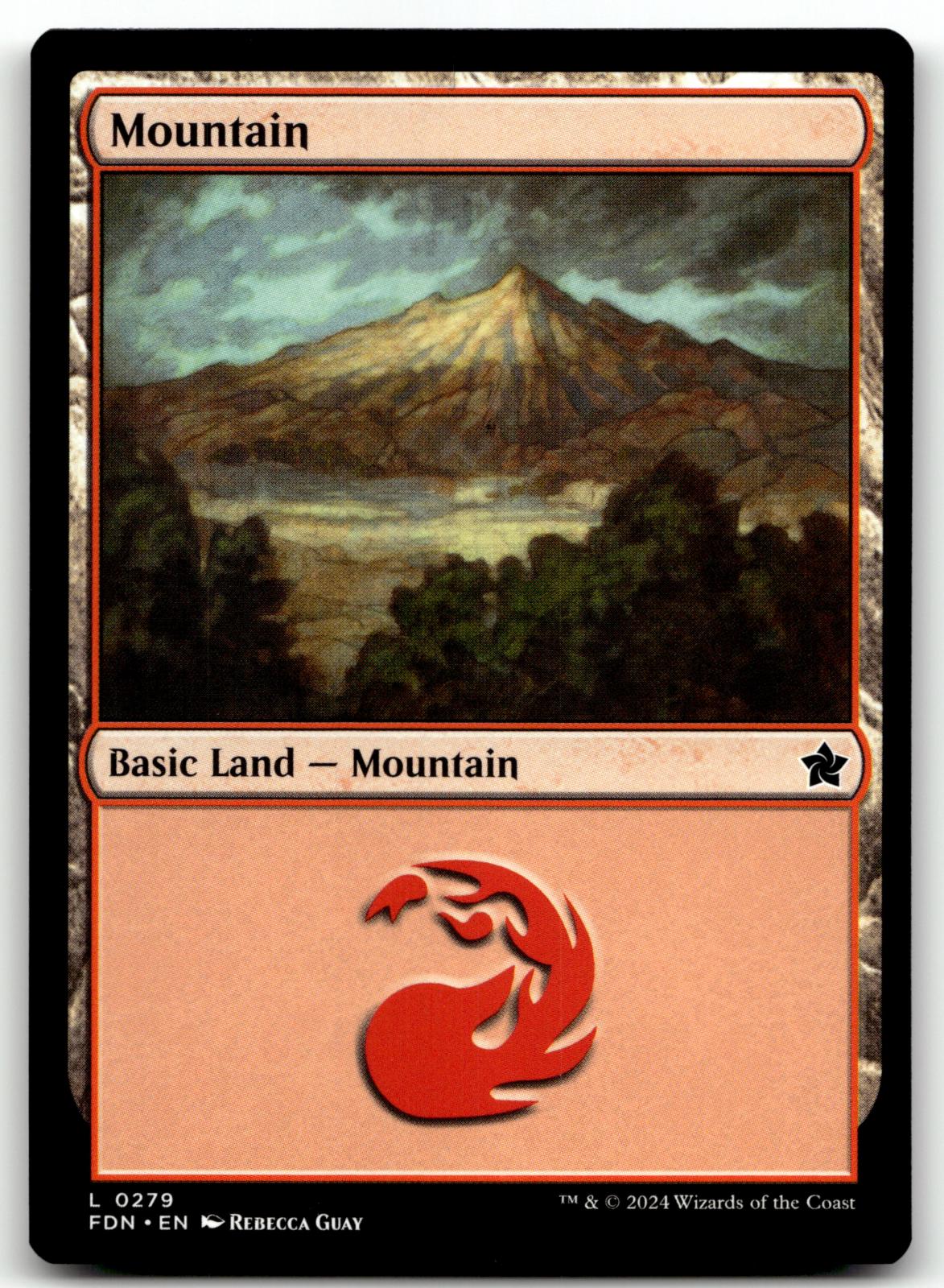 Mountain (0279) 279 Land Foundations Magic: The Gathering Near Mint