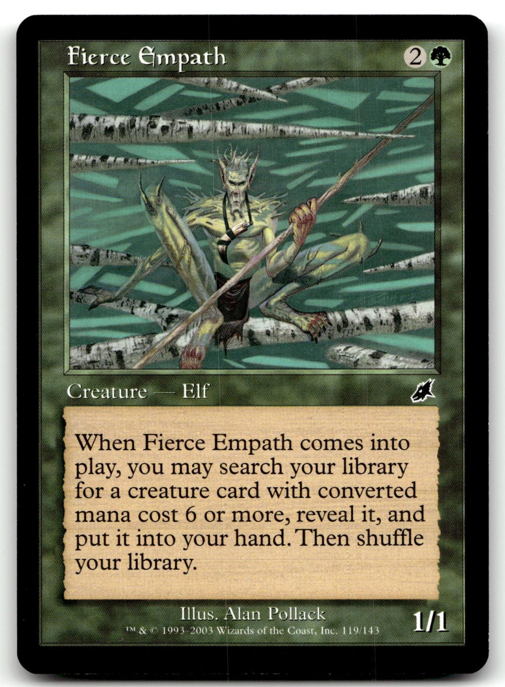 Fierce Empath 119 Common Scourge Magic: The Gathering Near Mint