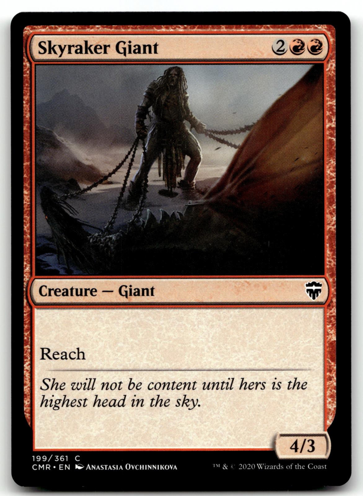 Skyraker Giant 199 Common Commander Legends Magic: The Gathering Near Mint