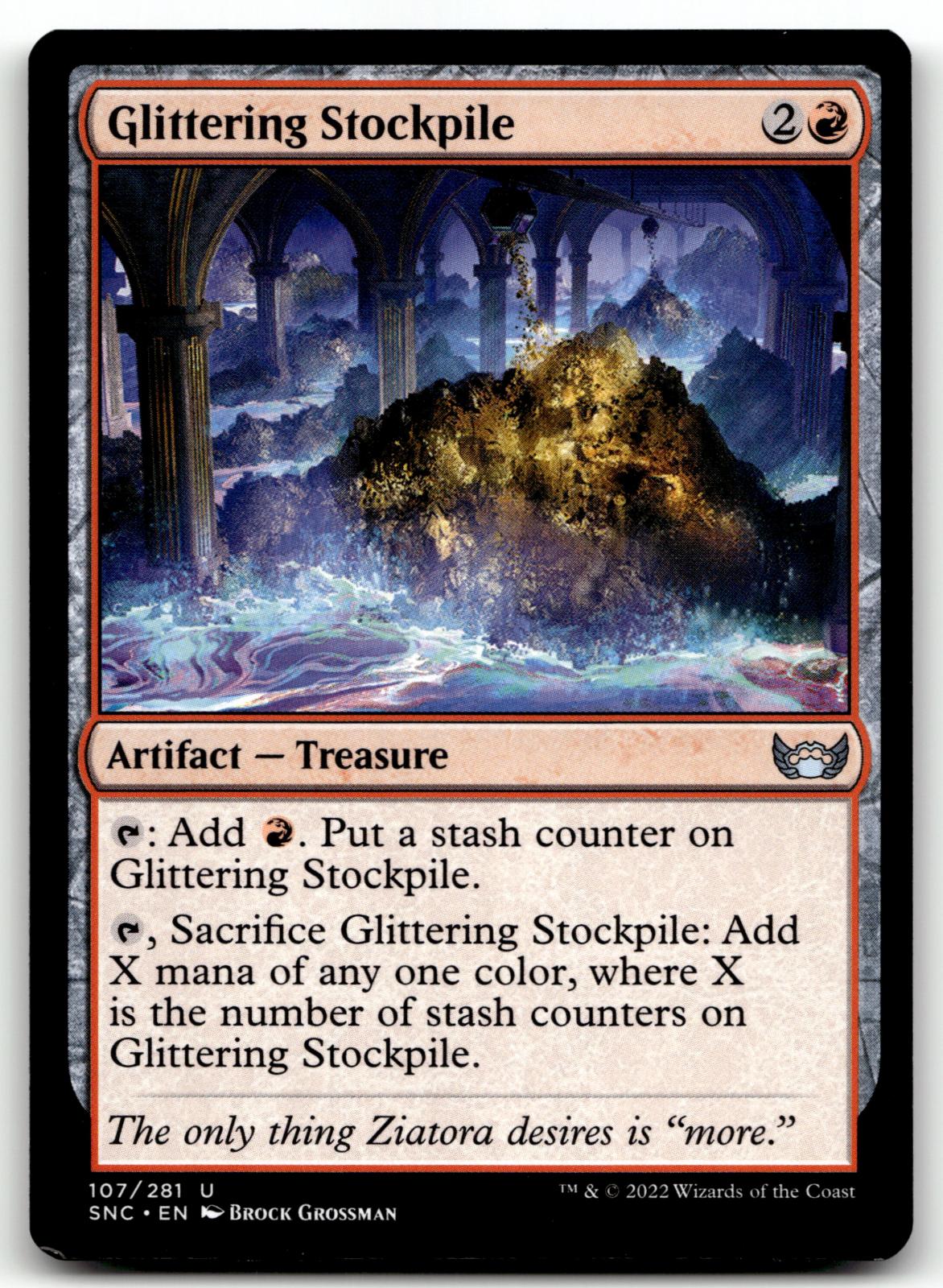 Glittering Stockpile 107 Uncommon Streets of New Capenna Magic: The Gathering NM