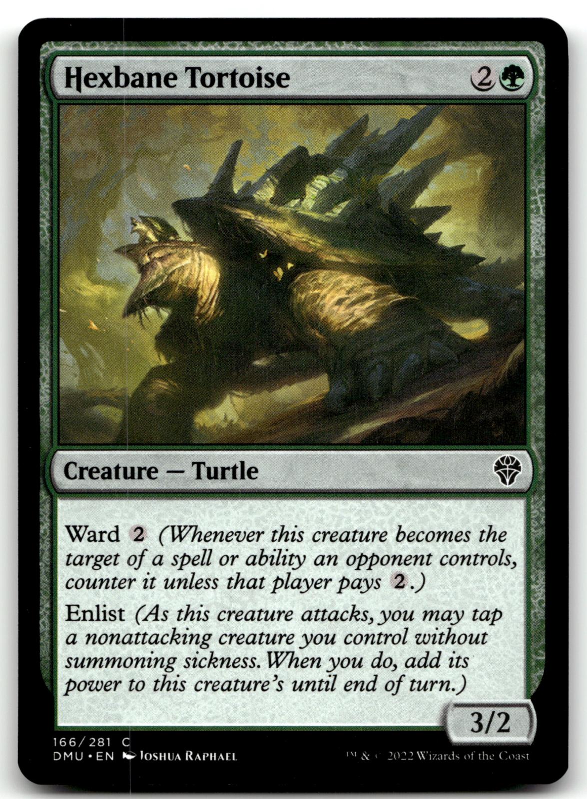 Hexbane Tortoise 166 Common Dominaria United Magic: The Gathering Near Mint