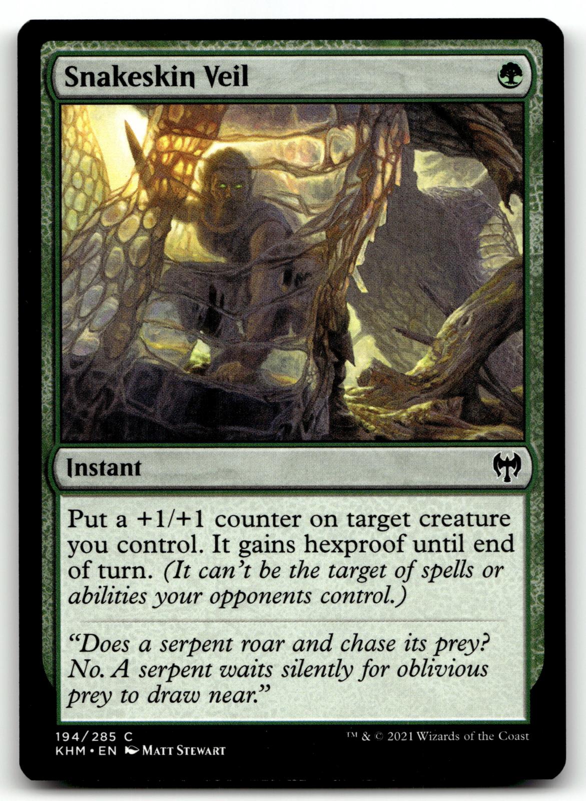 Snakeskin Veil 194 Common Kaldheim Magic: The Gathering Near Mint