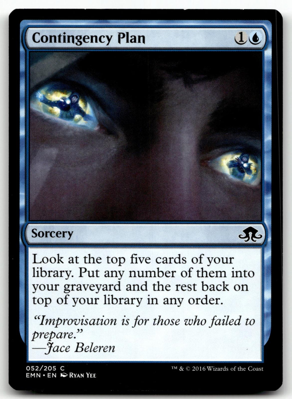 Contingency Plan 52 Common Eldritch Moon Magic: The Gathering Near Mint
